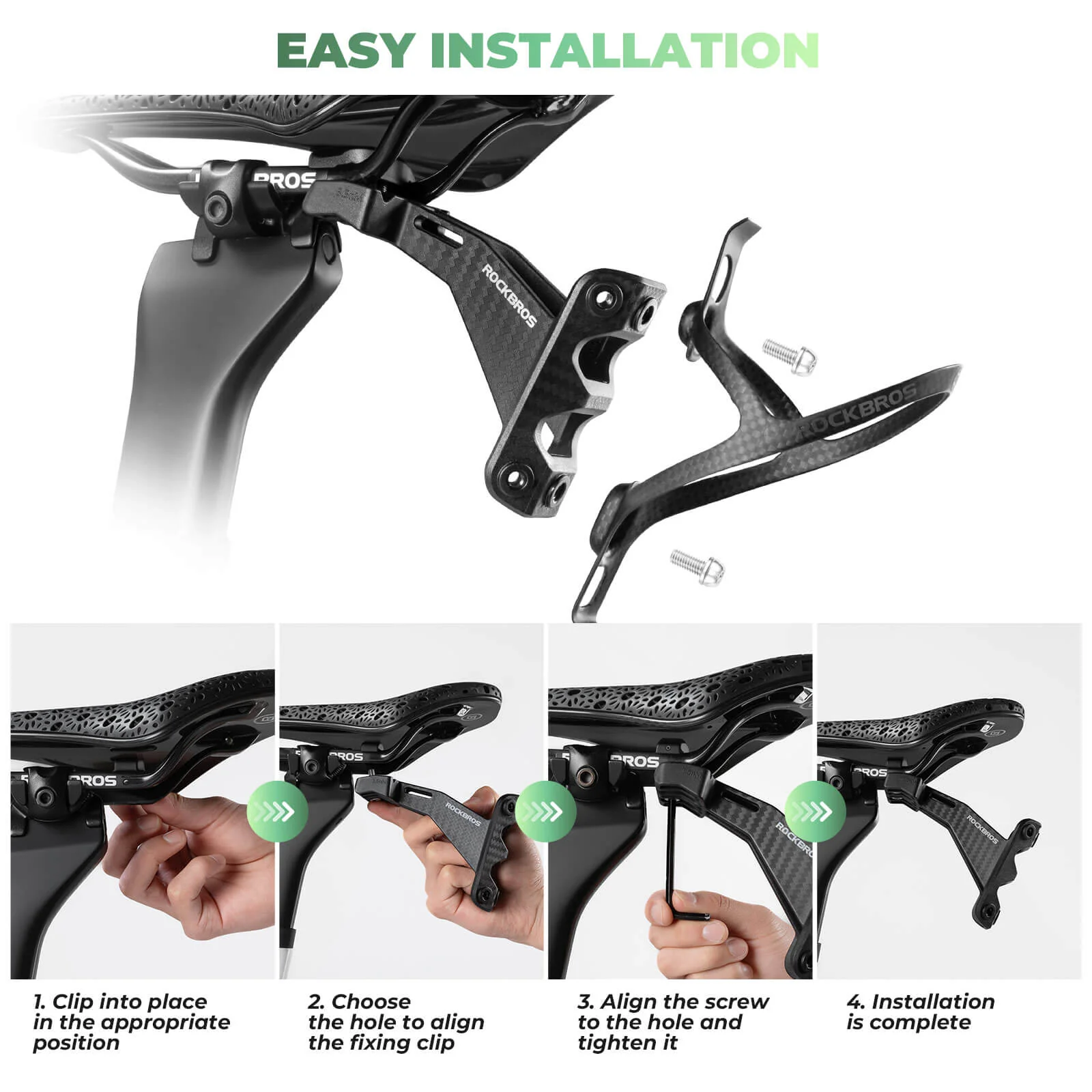 Dual Bottle Cage Saddle Mount Black - Image 7