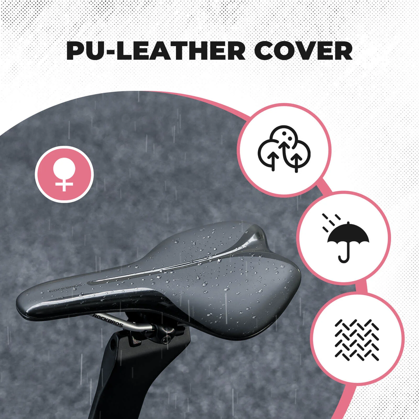 Durable Bike Saddle Soft Padded Tail Light Bracket Ready - Image 10