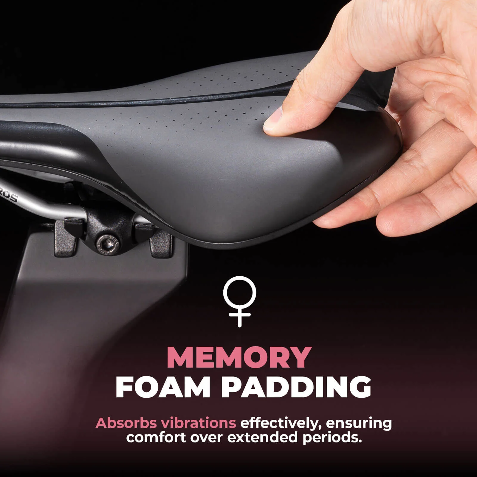 Durable Bike Saddle Soft Padded Tail Light Bracket Ready - Image 12