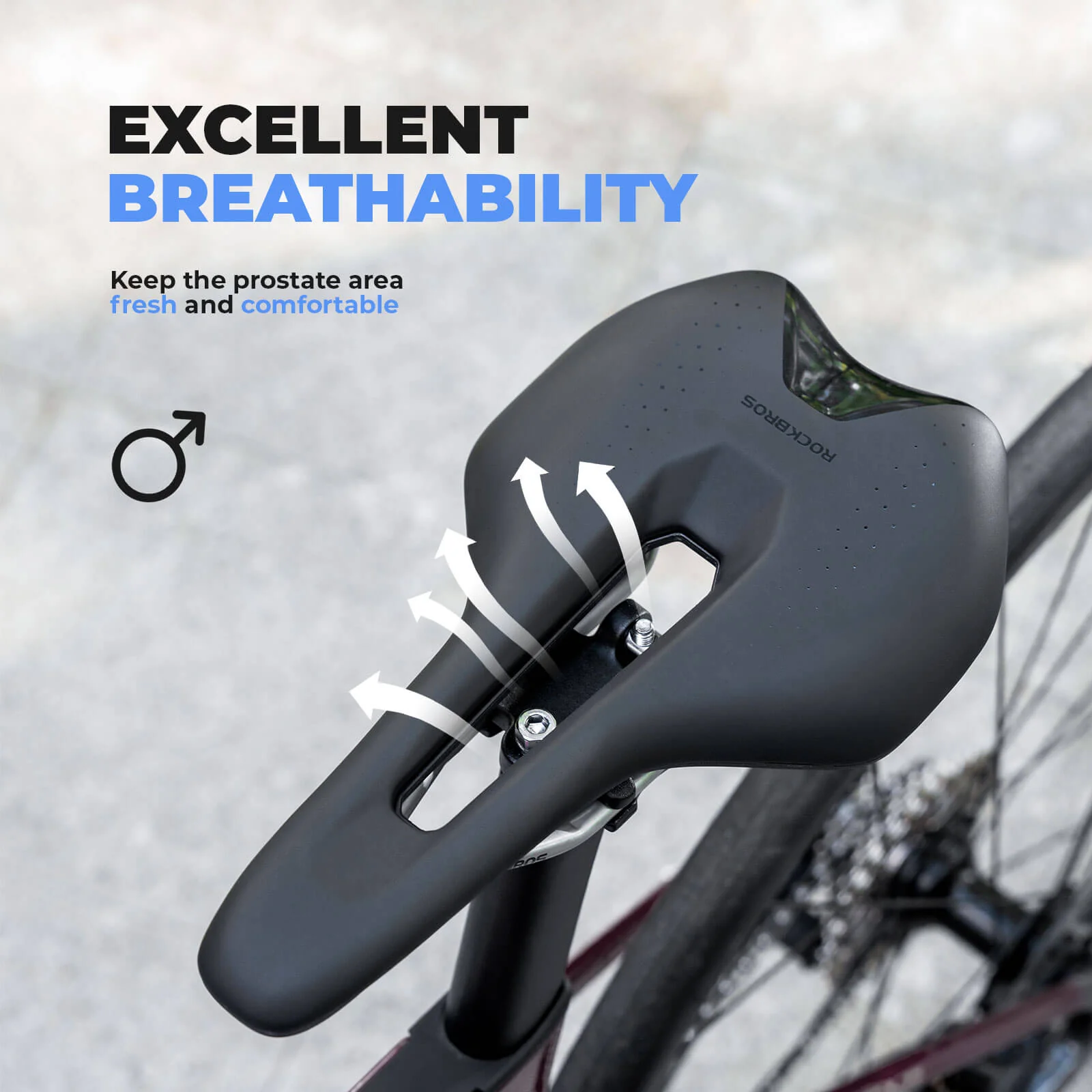 Durable Bike Saddle Soft Padded Tail Light Bracket Ready - Image 4