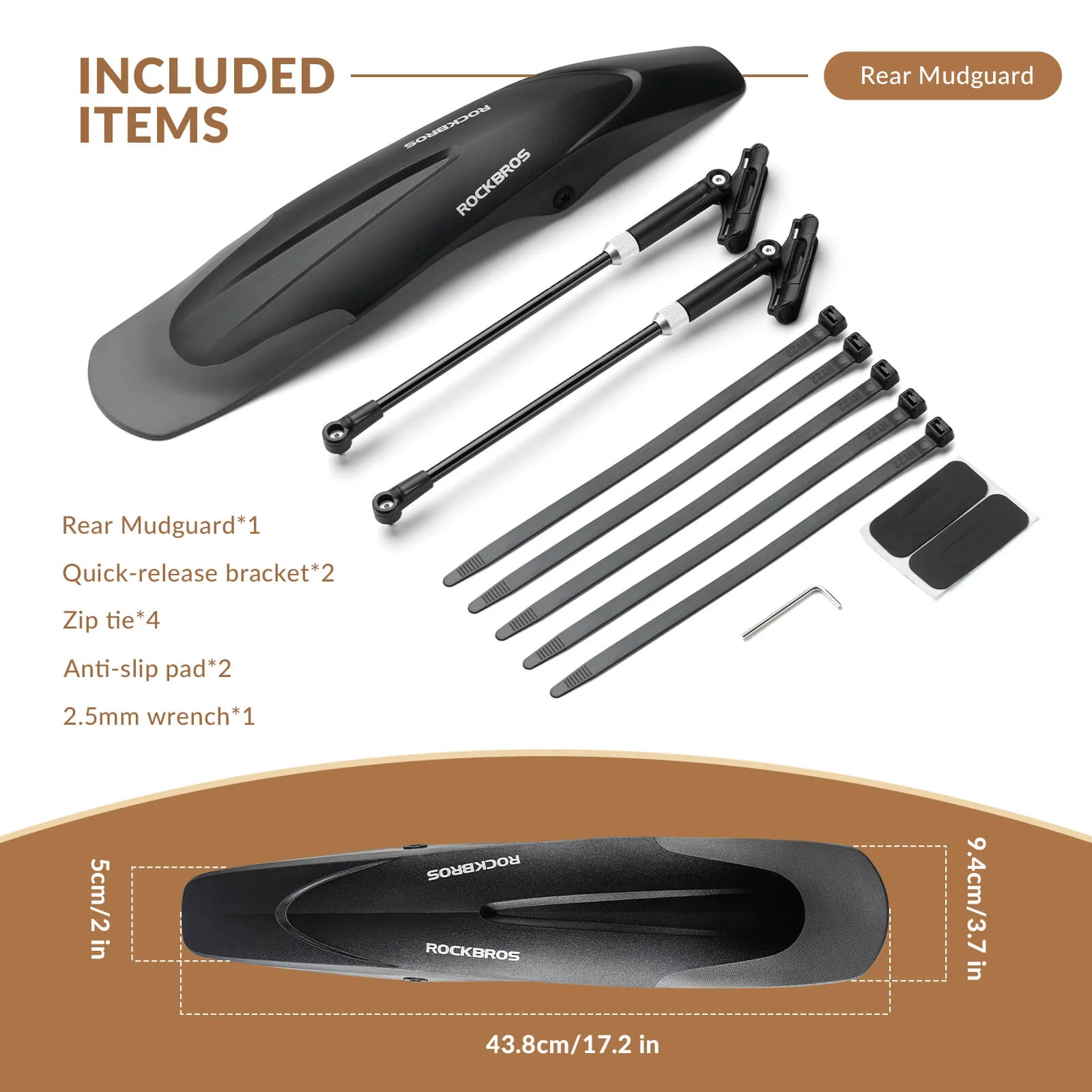 Durable Mudguards Set Adjustable Front & Rear Bike Fenders for 26-29 inch - Image 17