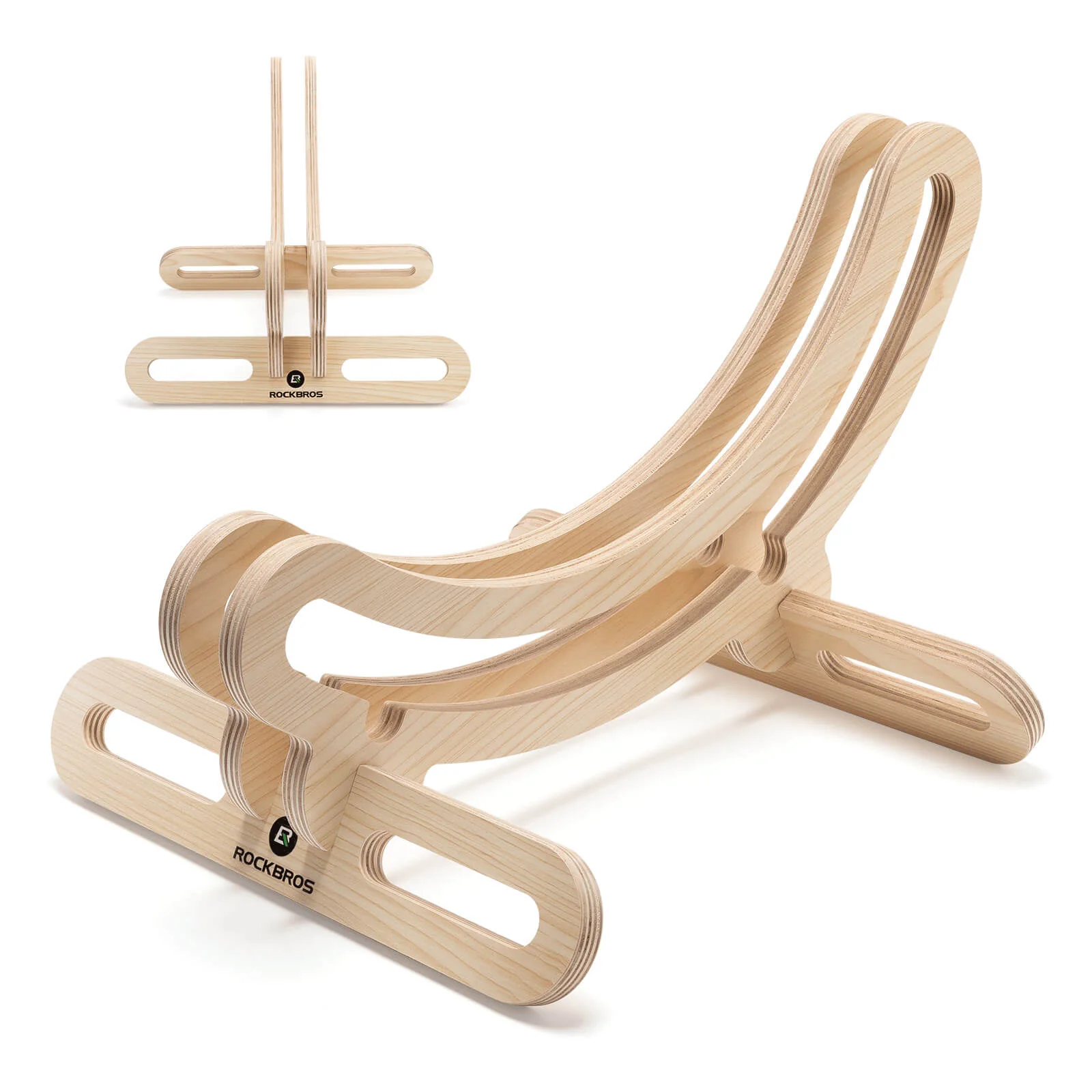 Eco-Friendly Wooden Bike Stand for Safe Indoor Parking