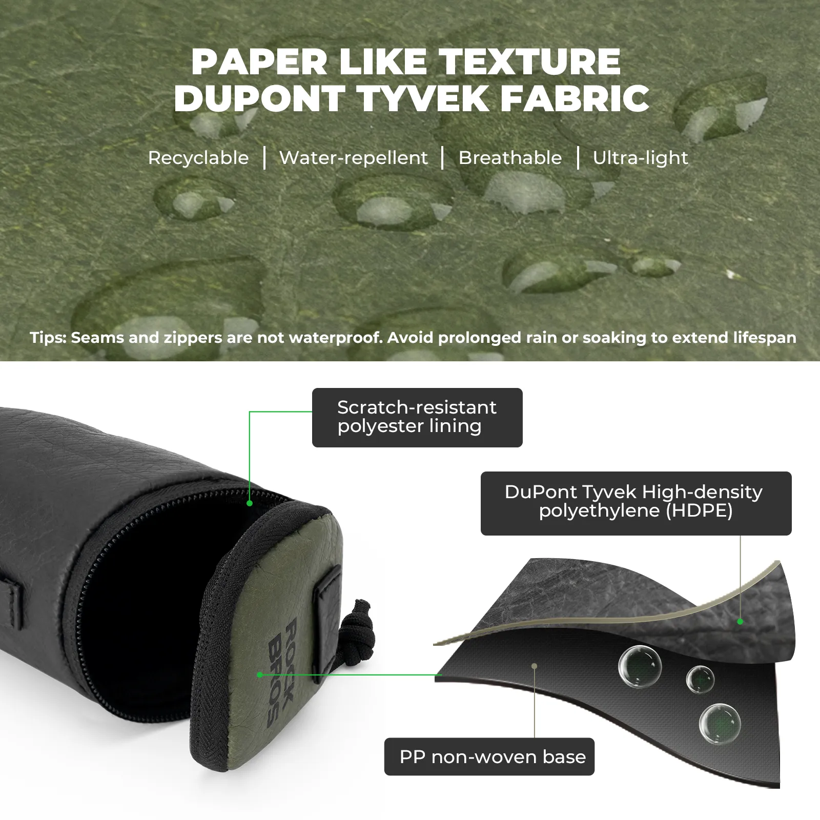 EcoMate Tear-Resistant Paper Bike Saddle Bag 0.2L - Image 5