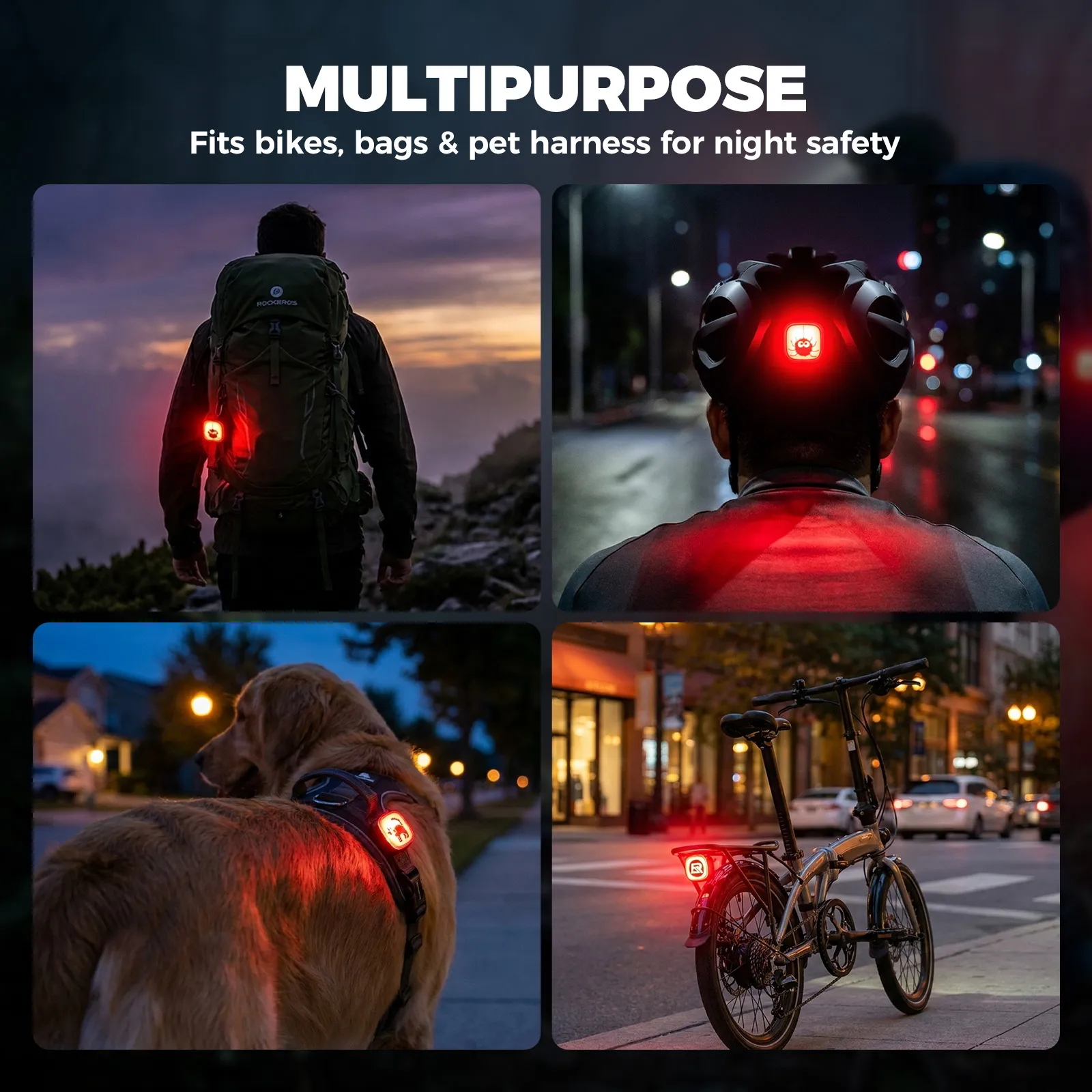 Emoji LED Smart Bike Tail Light Q2MAX - Image 3