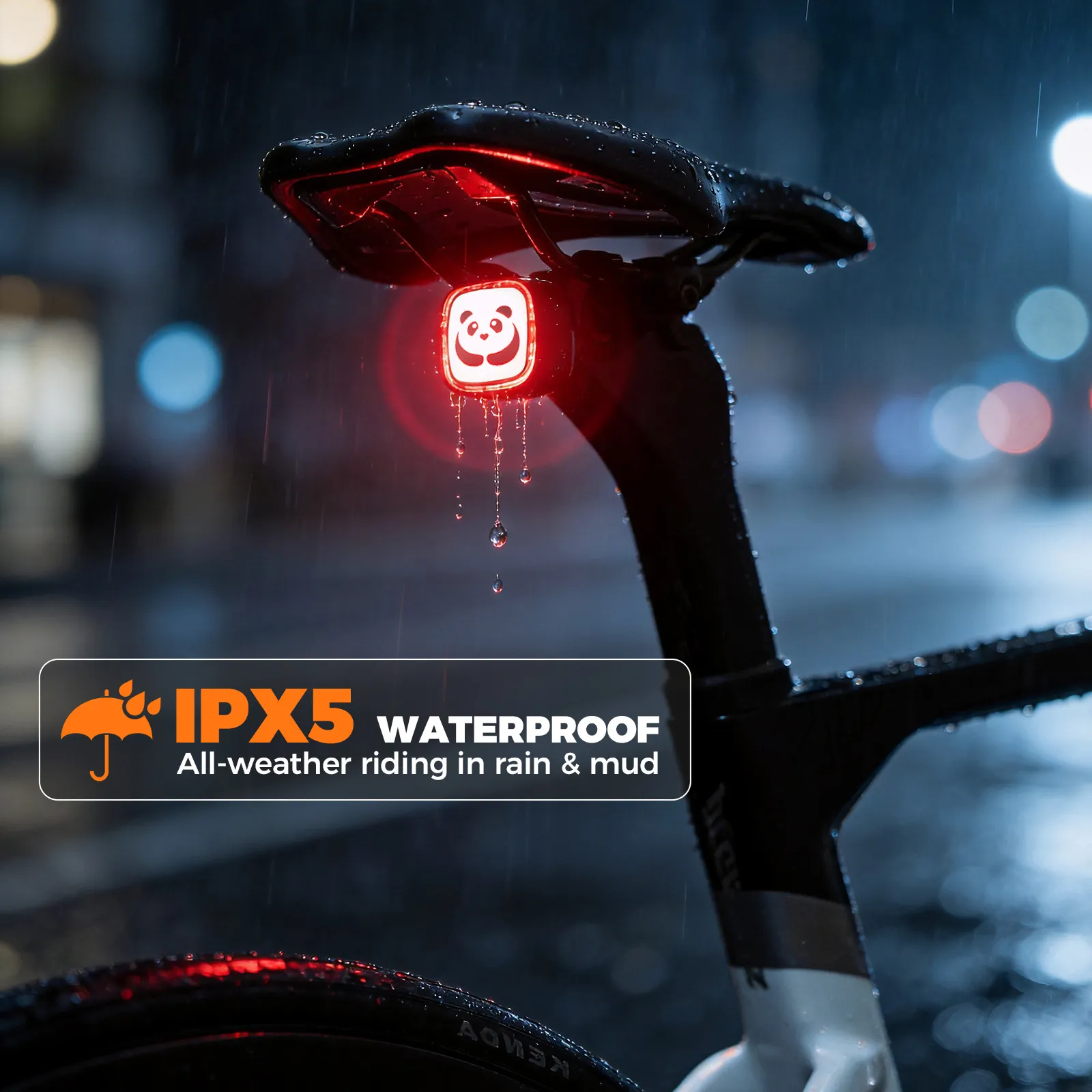 Emoji LED Smart Bike Tail Light Q2MAX - Image 7