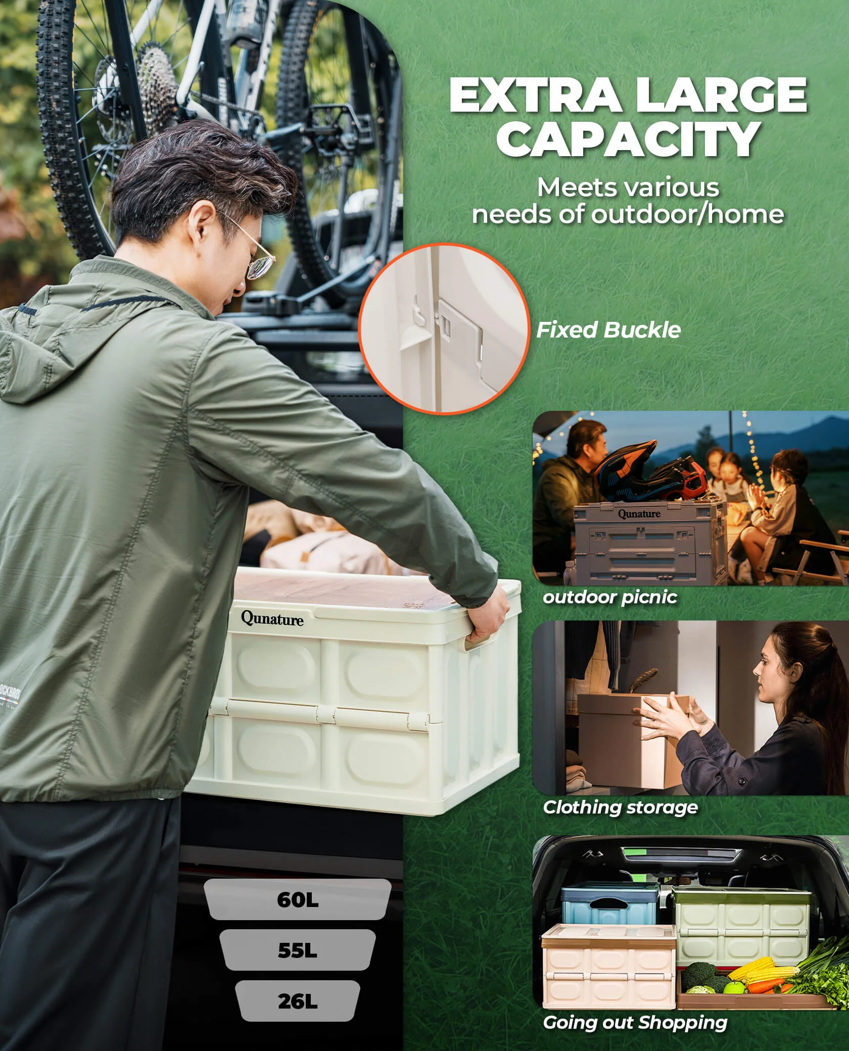 Findridge Foldable Outdoor Storage Bin 26/55/60L - Image 12