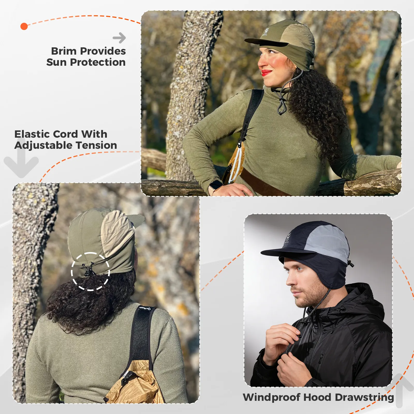 Fleece Winter Cap with Ear Flaps Windproof Warm Hat for Cycling - Image 12