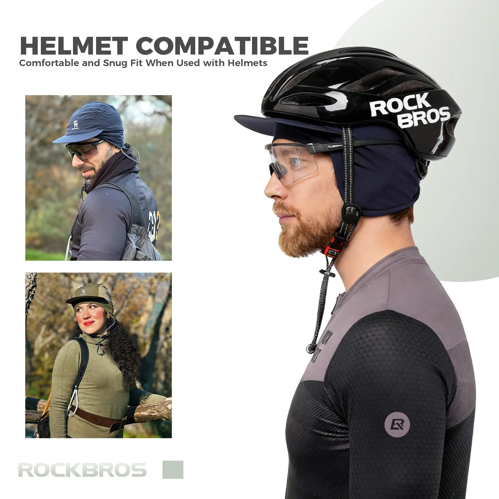 Fleece Winter Cap with Ear Flaps Windproof Warm Hat for Cycling - Image 3