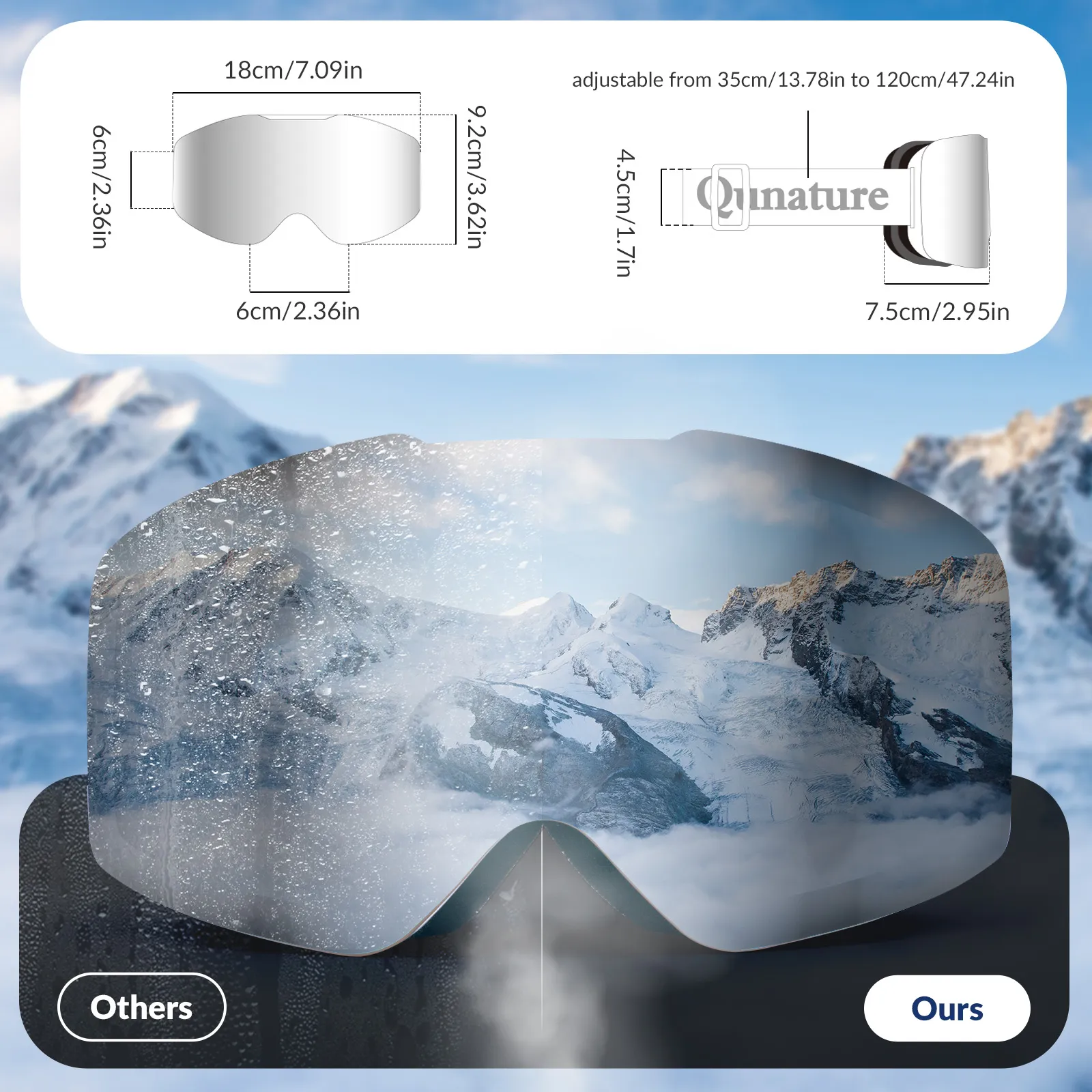 Frameless Wide Vision Ski Goggles Anti-Fog UV400 - Image 20