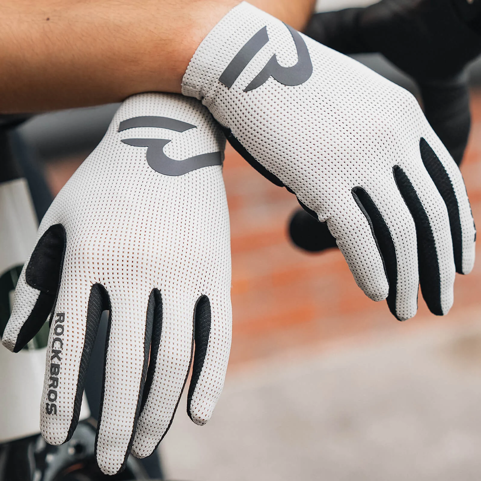 Full Finger Cycling Gloves SBR Padding Unisex S407 - Image 9