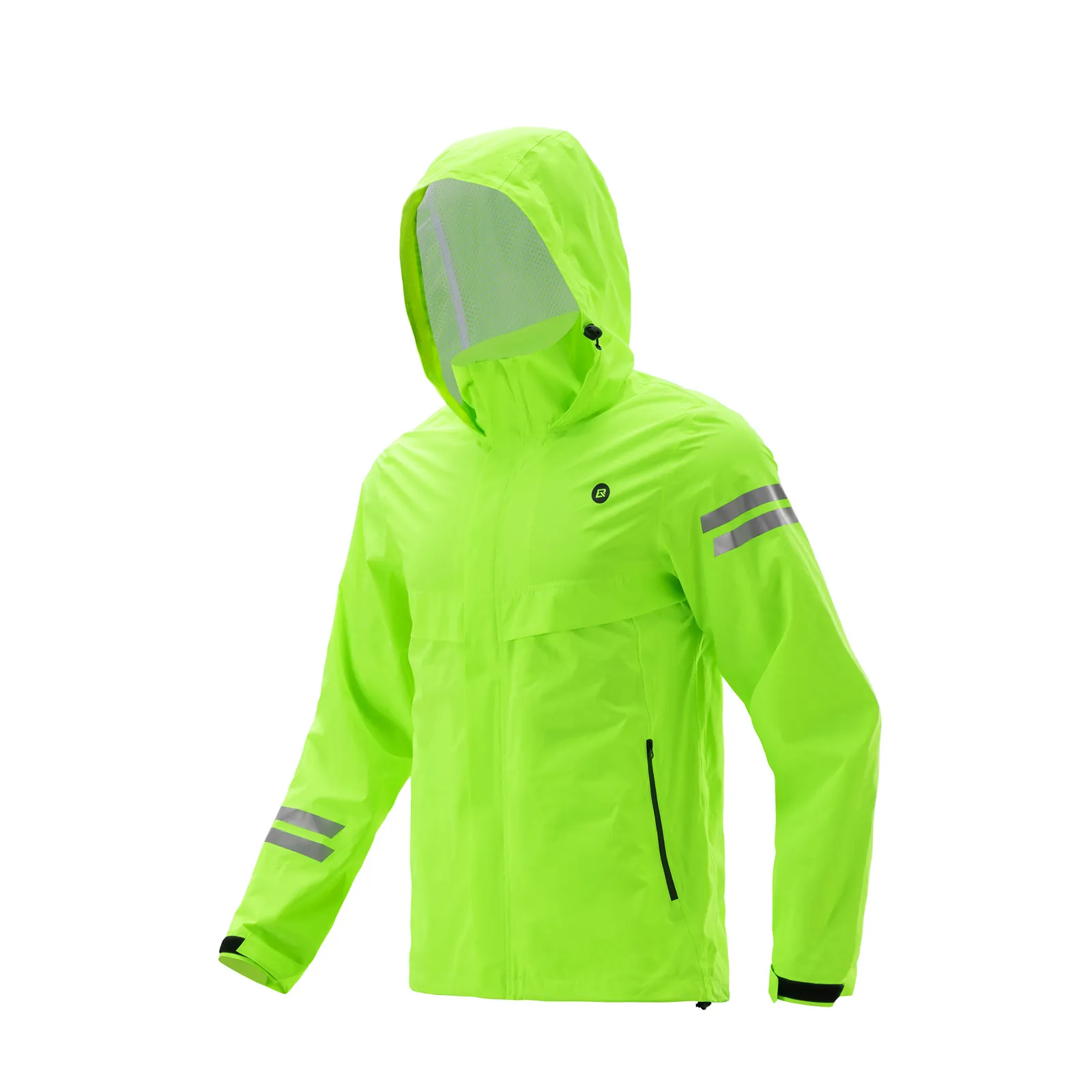 Fully Sealed Rainproof Cycling Jacket Hi-Vis Yellow