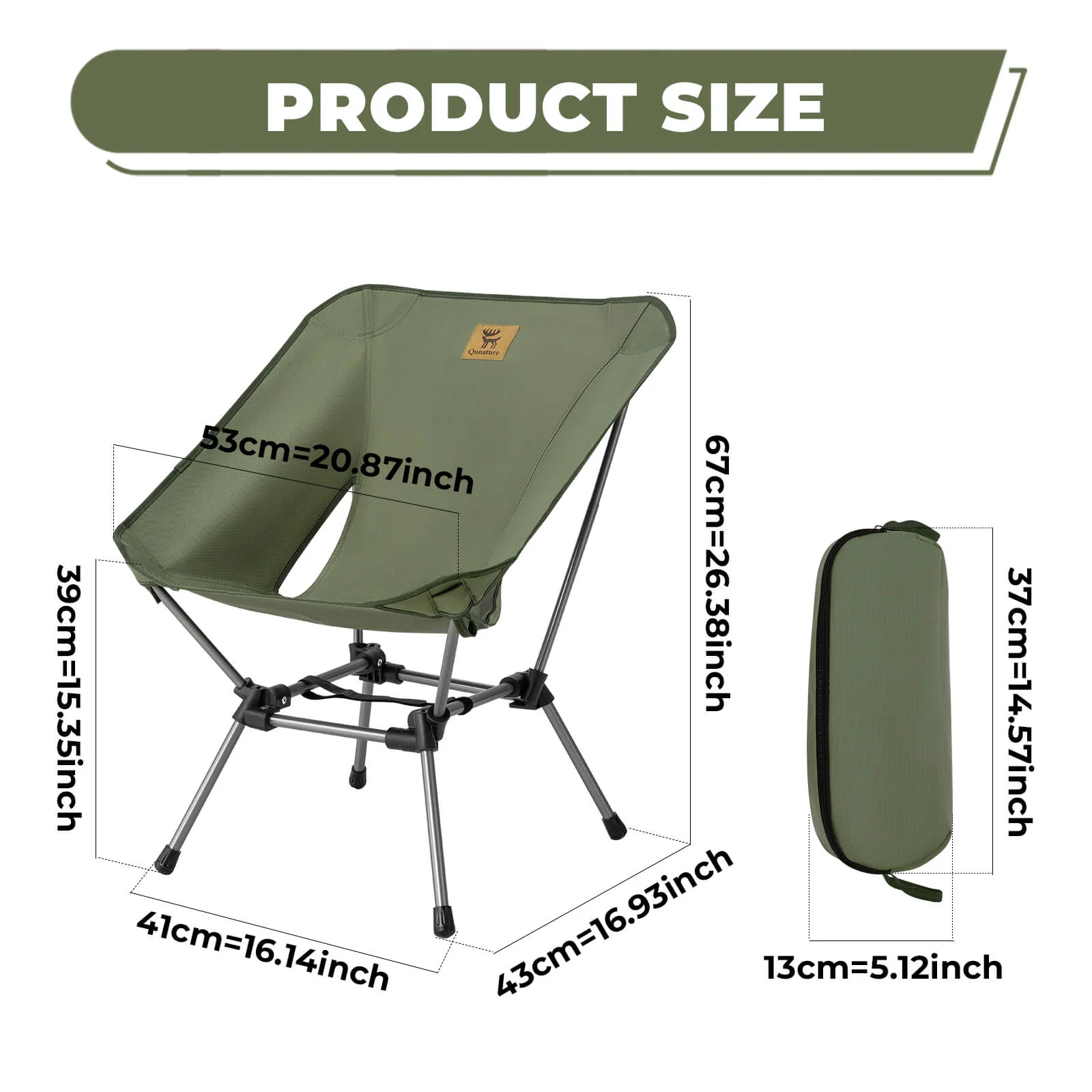GlowCamp Outdoor Folding Chair Easy Carry - Image 11