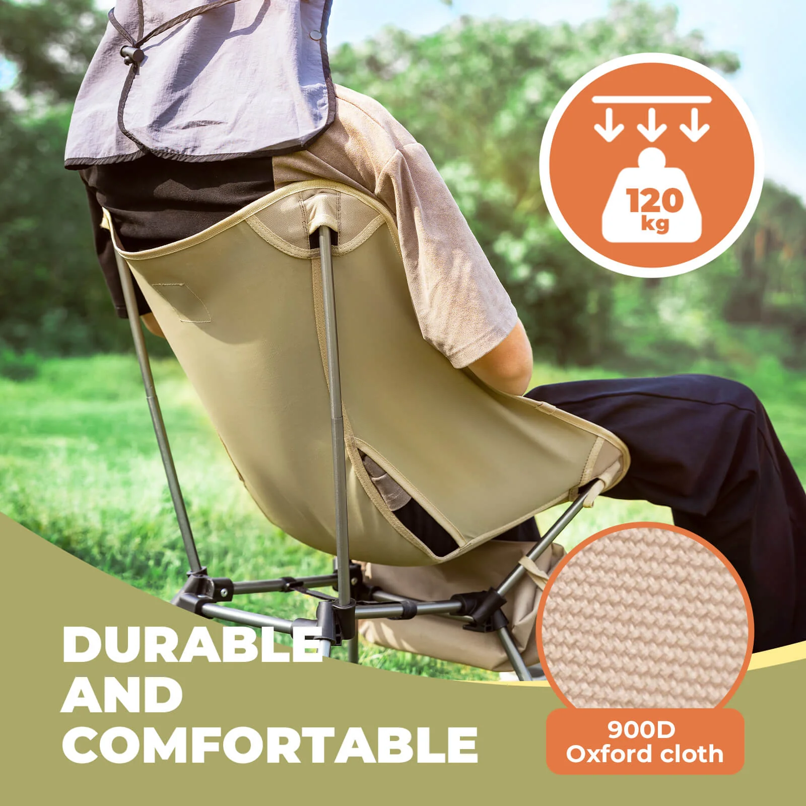 GlowCamp Outdoor Folding Chair Easy Carry - Image 23