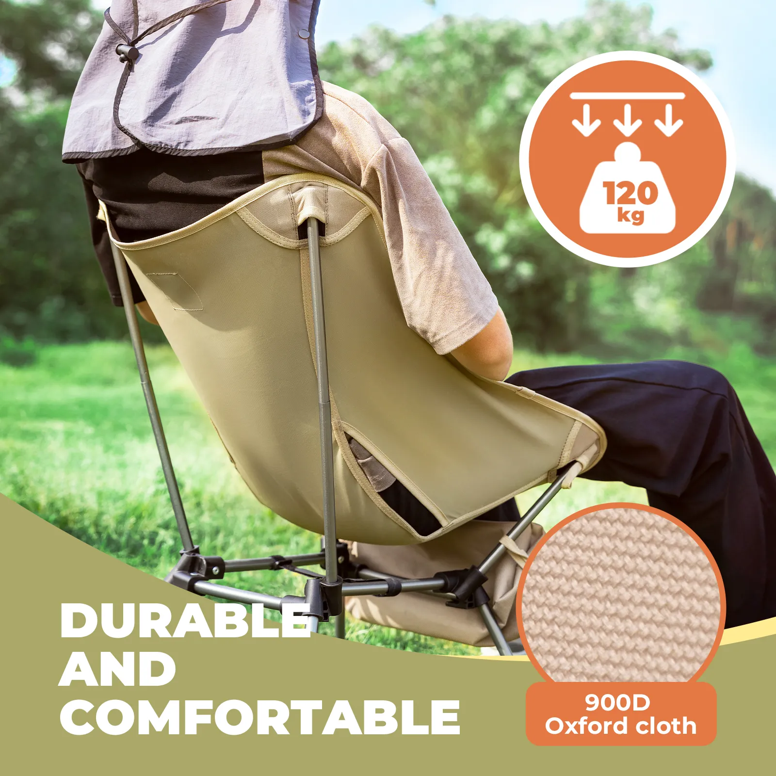 GlowCamp Outdoor Folding Chair Easy Carry - Image 6