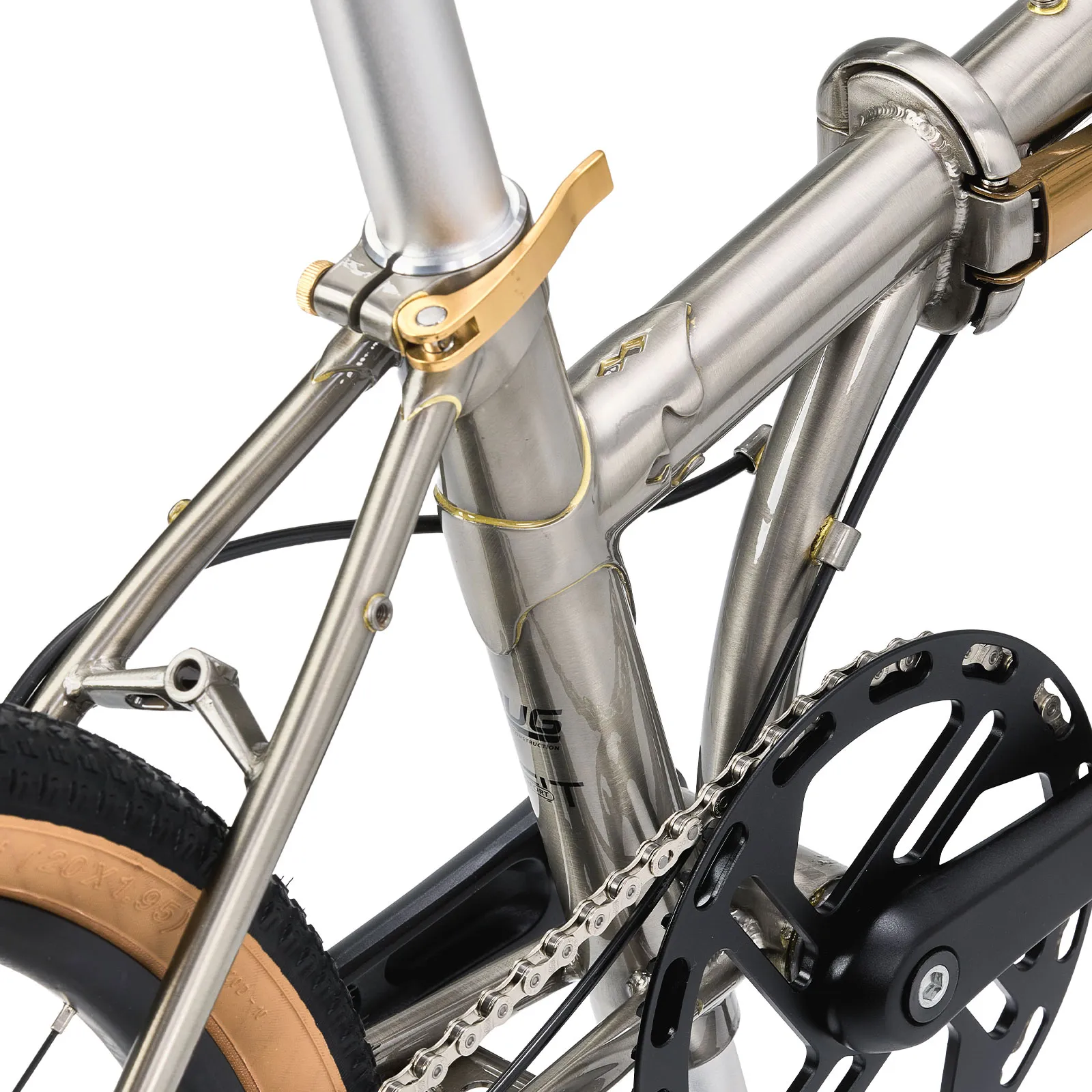 Gravis Folding Bike 20 Inch Chromoly 9-Speed Disc Brake - Image 10