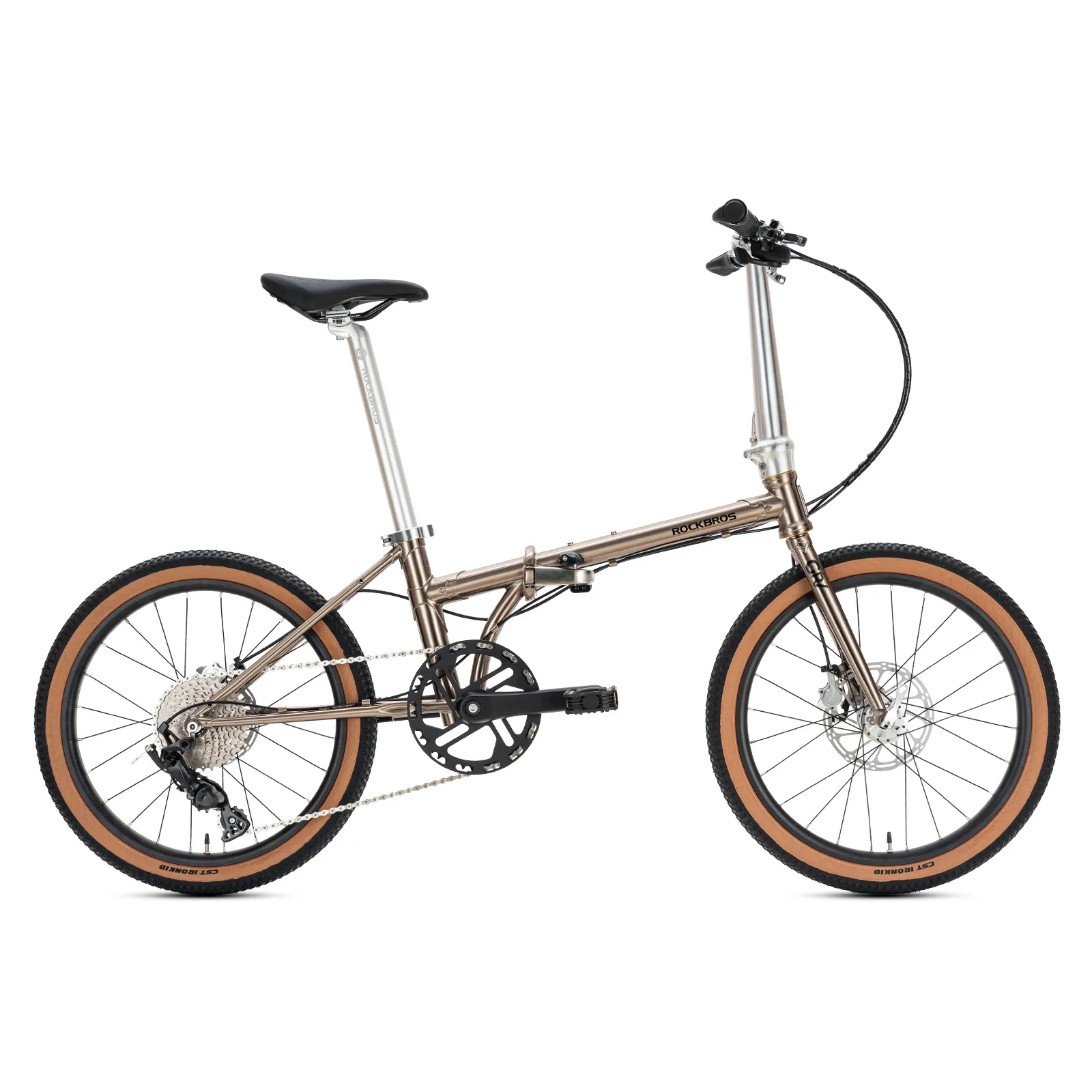 Gravis Folding Bike 20 Inch Chromoly 9-Speed Disc Brake - Image 20
