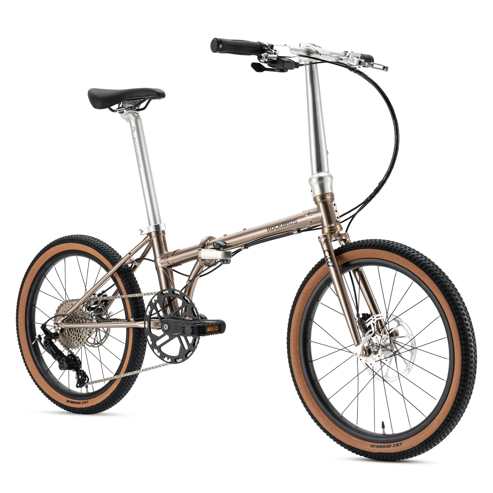 Gravis Folding Bike 20 Inch Chromoly 9-Speed Disc Brake - Image 21
