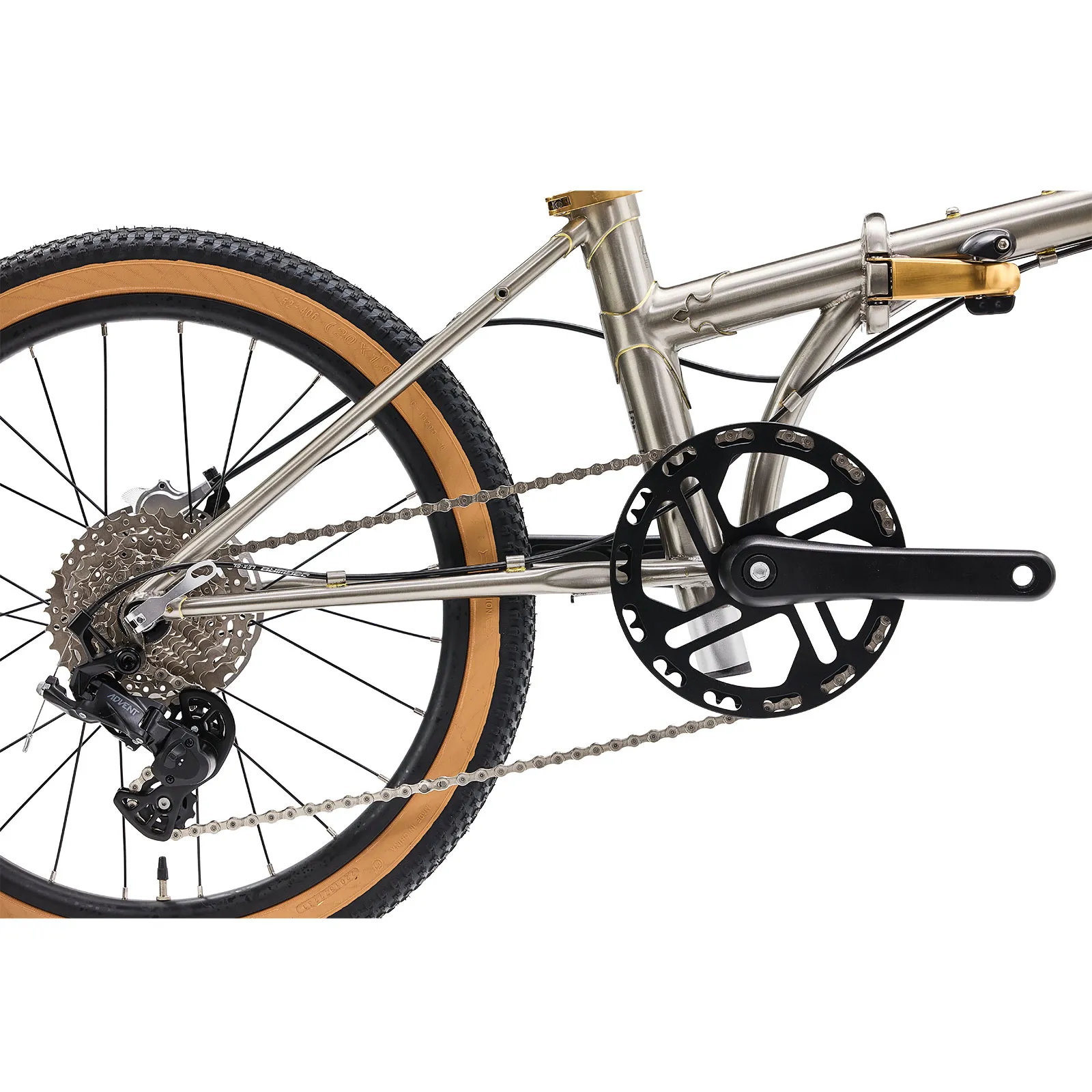 Gravis Folding Bike 20 Inch Chromoly 9-Speed Disc Brake - Image 7