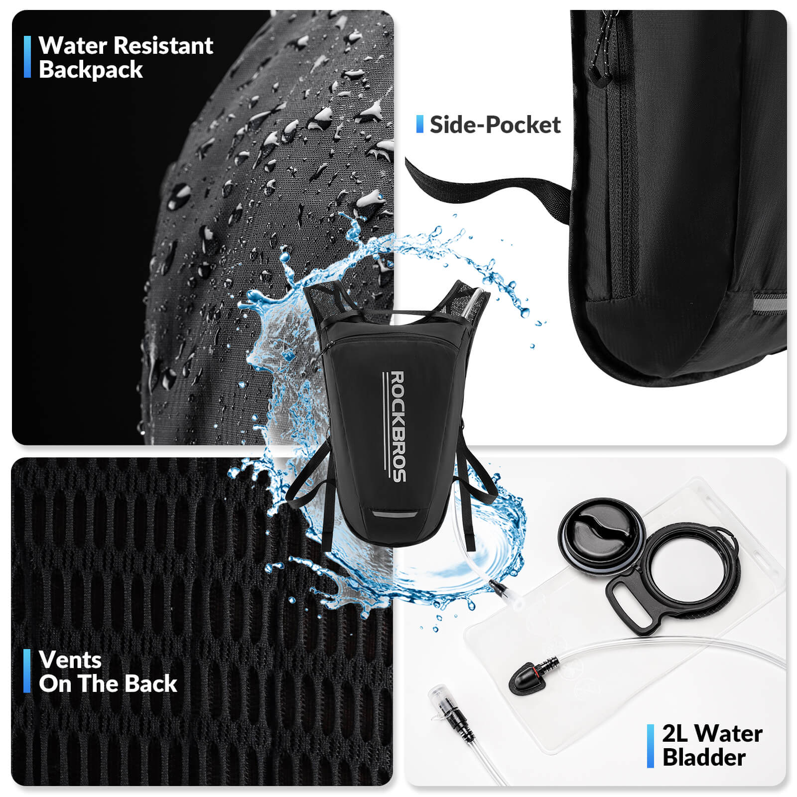H2O Outdoor Backpack with Hands-Free Water Bladder - Image 2