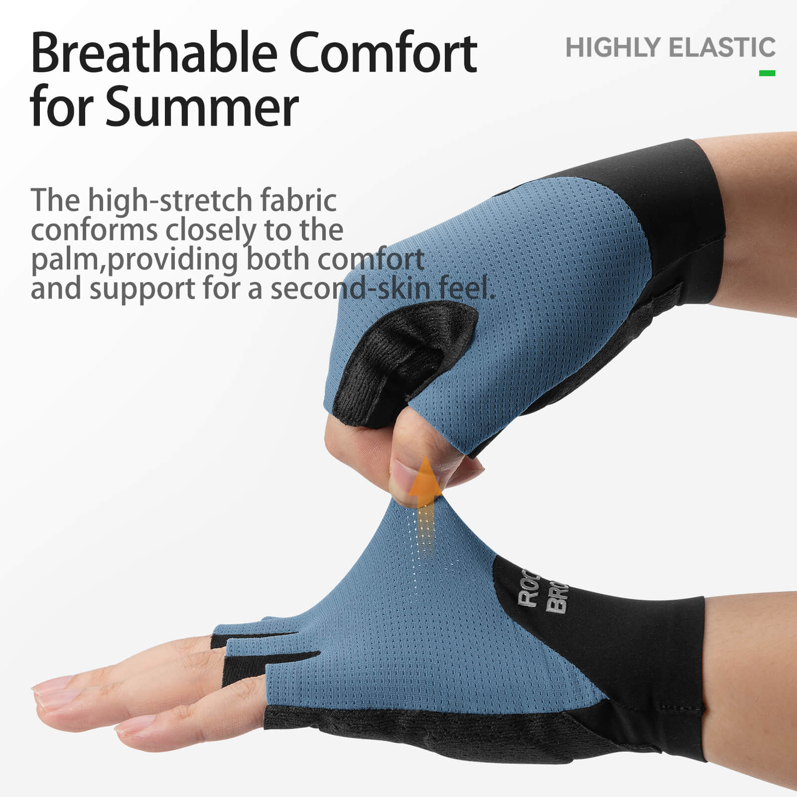 Half Finger Cycling Gloves Shock-Absorbing Poron XRD Padding - Image 10