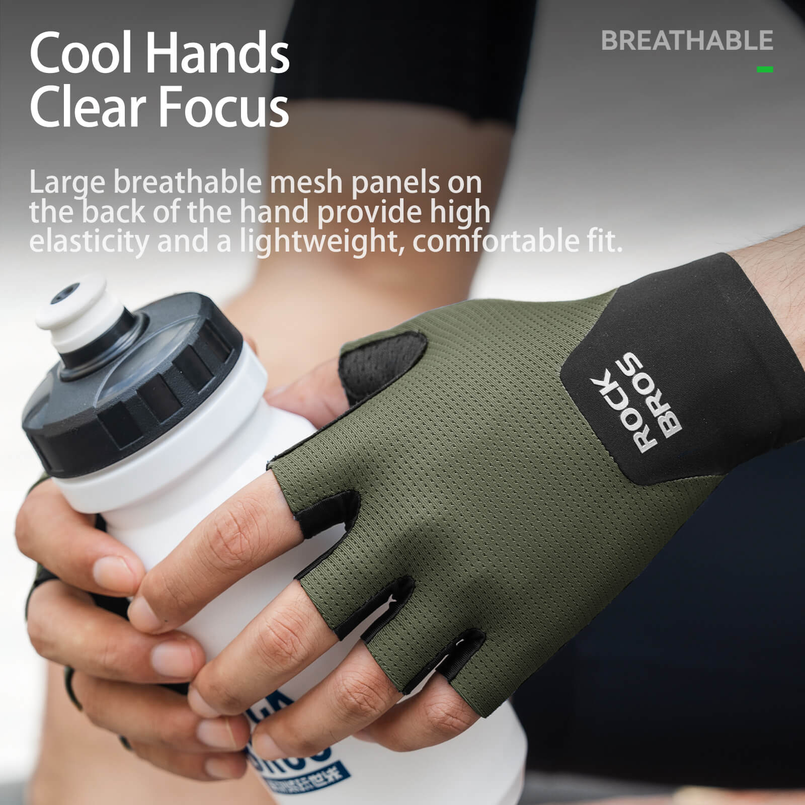 Half Finger Cycling Gloves Shock-Absorbing Poron XRD Padding - Image 11