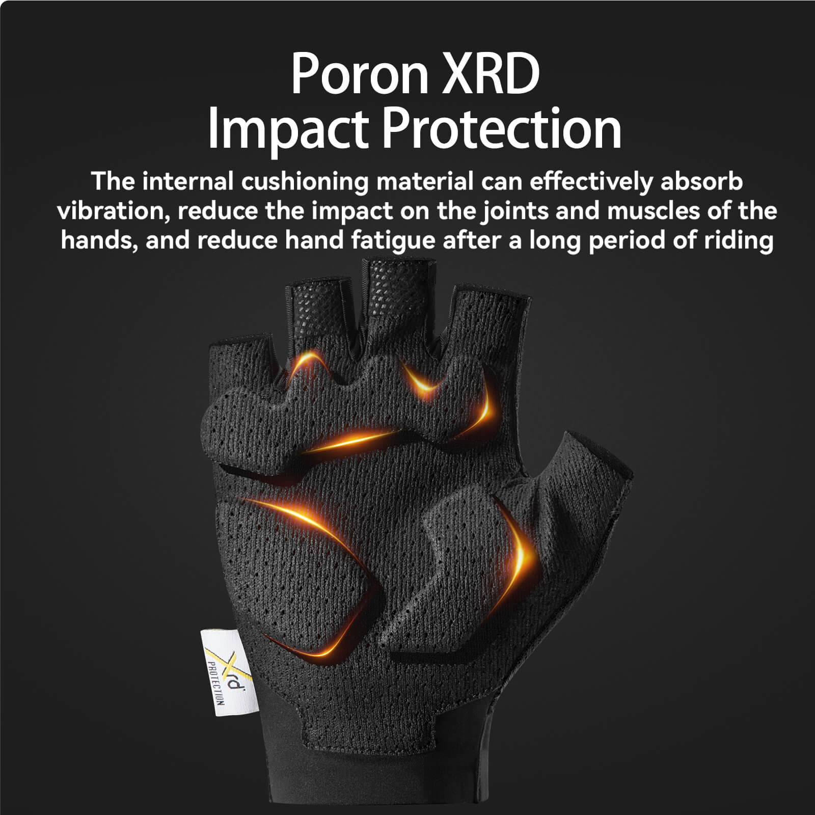 Half Finger Cycling Gloves Shock-Absorbing Poron XRD Padding - Image 9