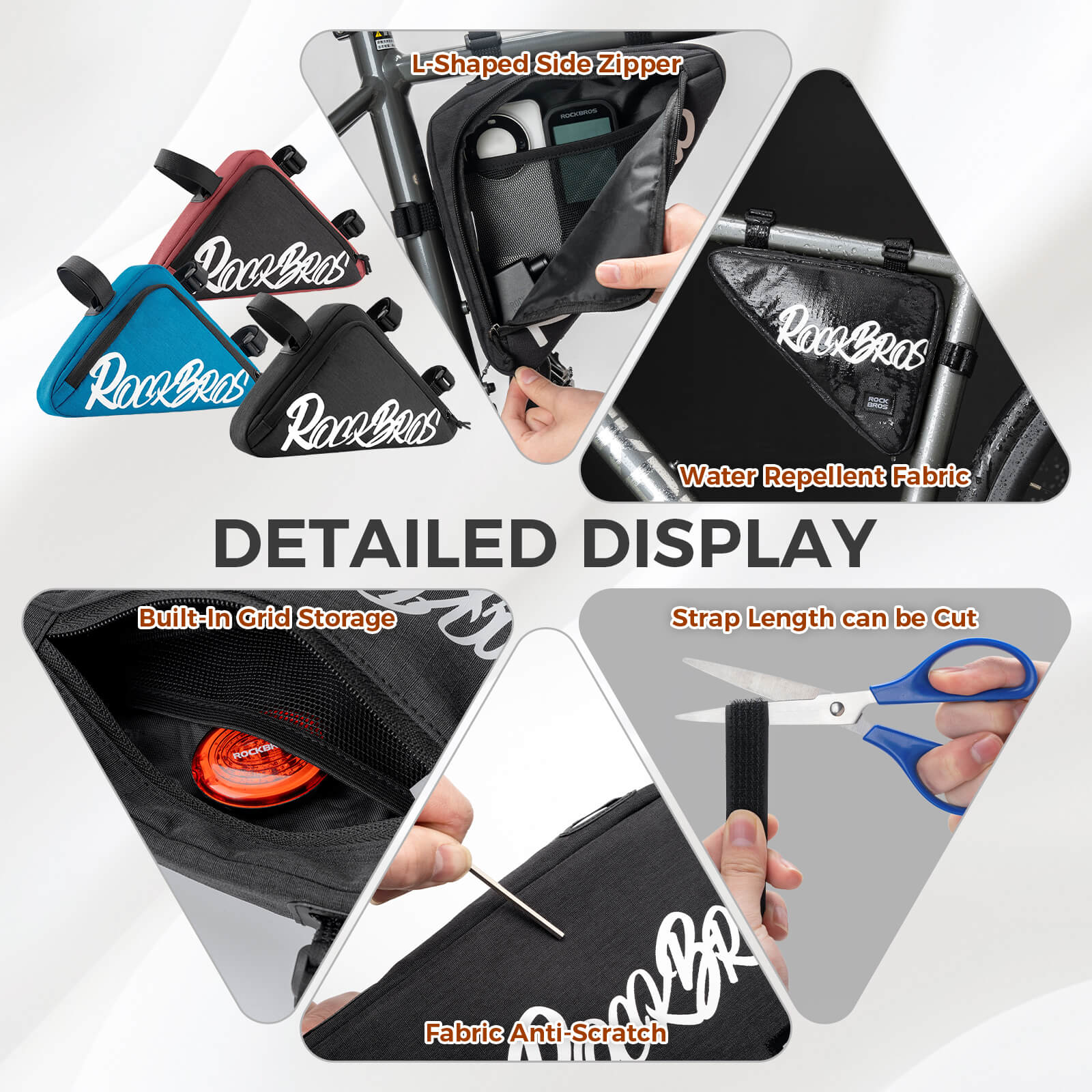 Handy Triangle Frame Bag Flash Painting Journey Series 1.4L - Image 19
