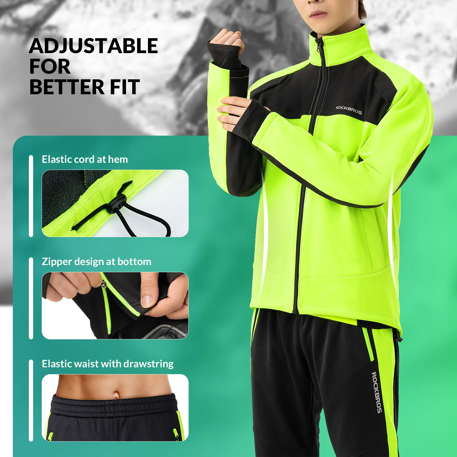 Hi-Vis Shield Winter Cycling Set - Image 2