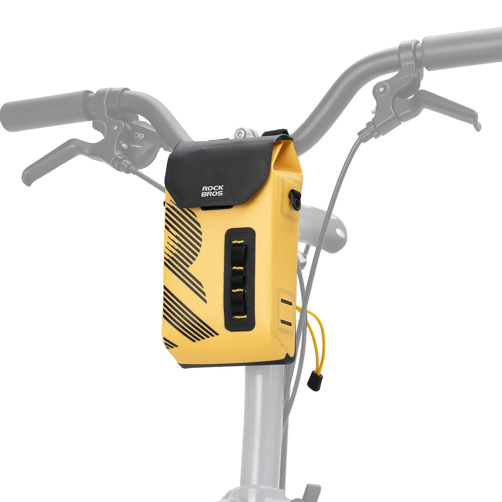 High-Vis Waterproof Handlebar Bag with Magnetic Lid 1.3L - Image 2