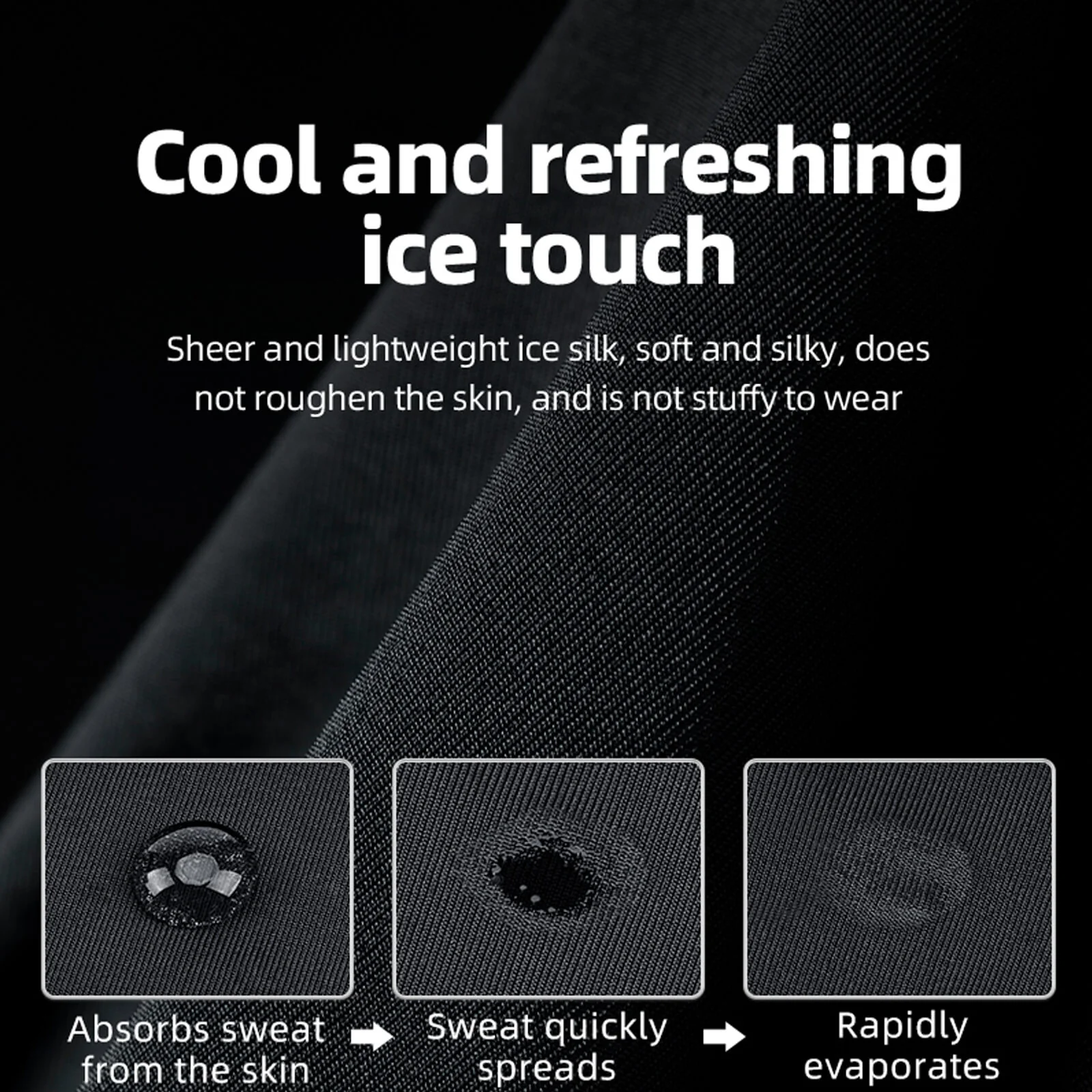 Ice Silk Cooling Balaclava Full Face Sun Protection Mask - Image 3