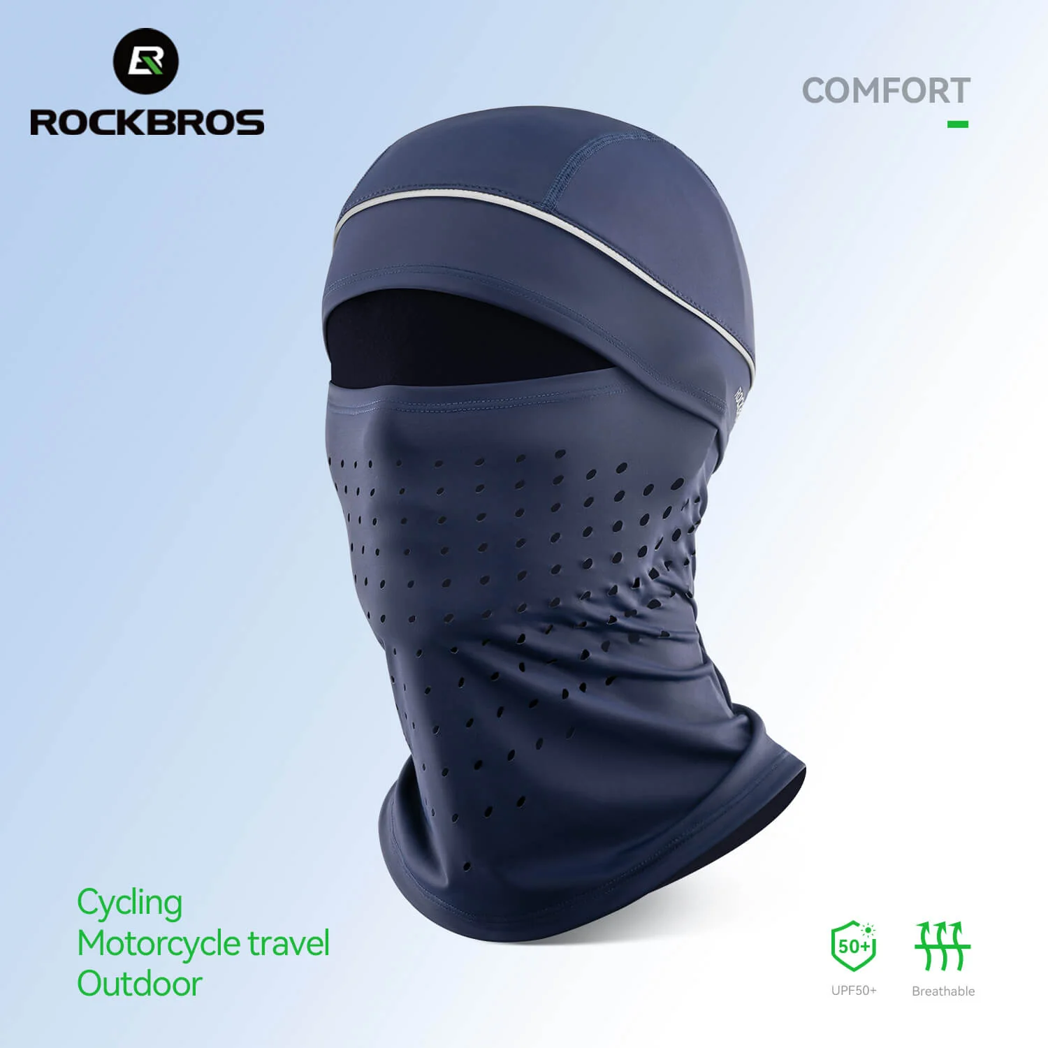 Ice Silk Full Face Windproof Sun Protection Cycling Balaclava - Image 2