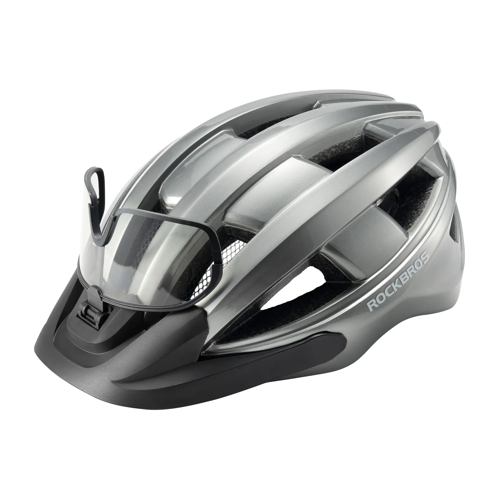 In-Mold Protection Bike Helmet with Photochromic UV400 Magnetic Visor - Image 13