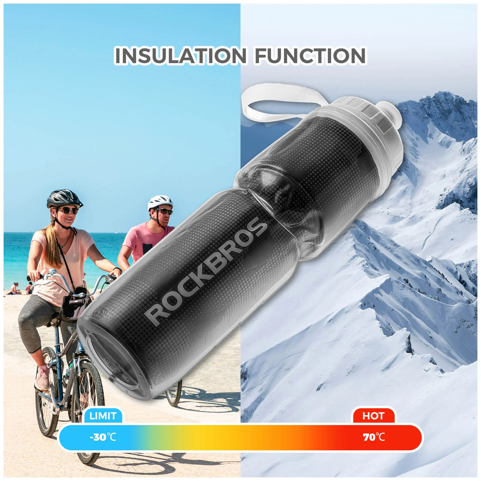 Insulated Bike Water Bottle Stays Cool Longer - Image 13