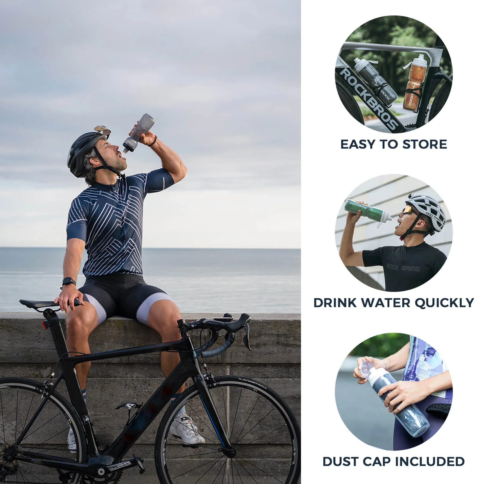 Insulated Bike Water Bottle Stays Cool Longer - Image 23