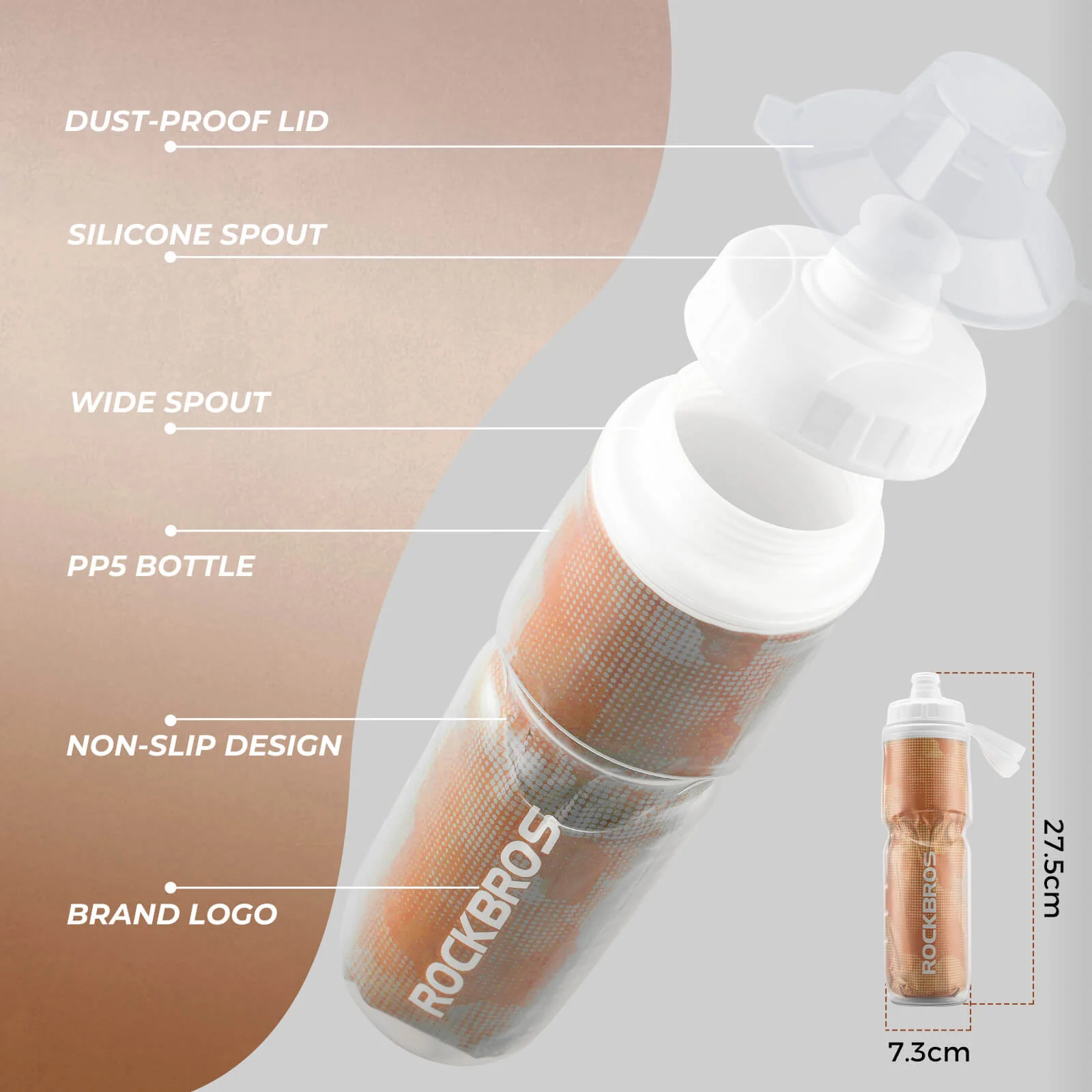 Insulated Bike Water Bottle Stays Cool Longer - Image 3