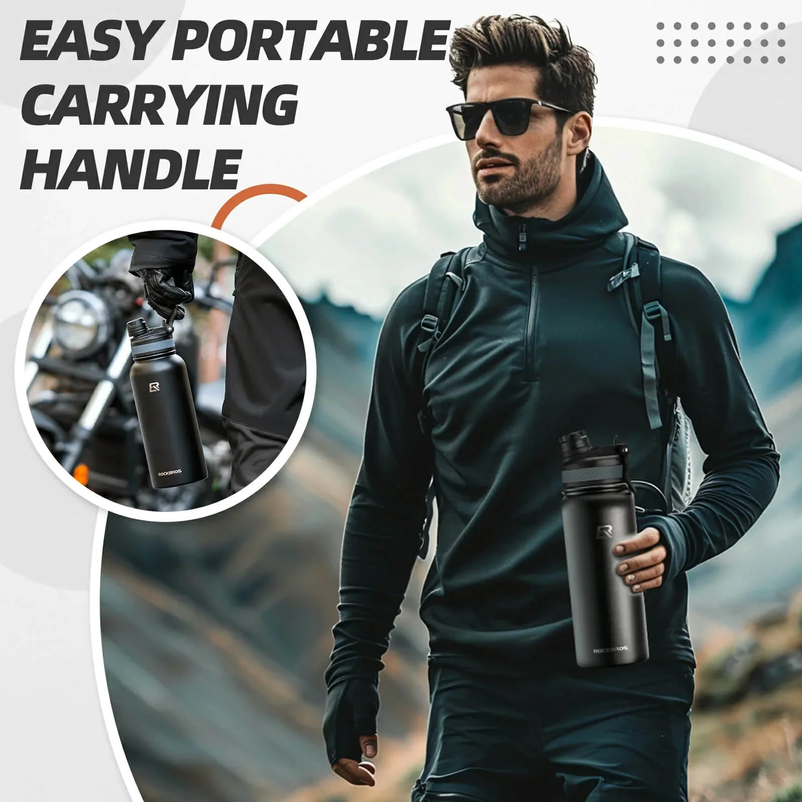 Insulated Vacuum Water Bottle 550ml/650ml - Image 2