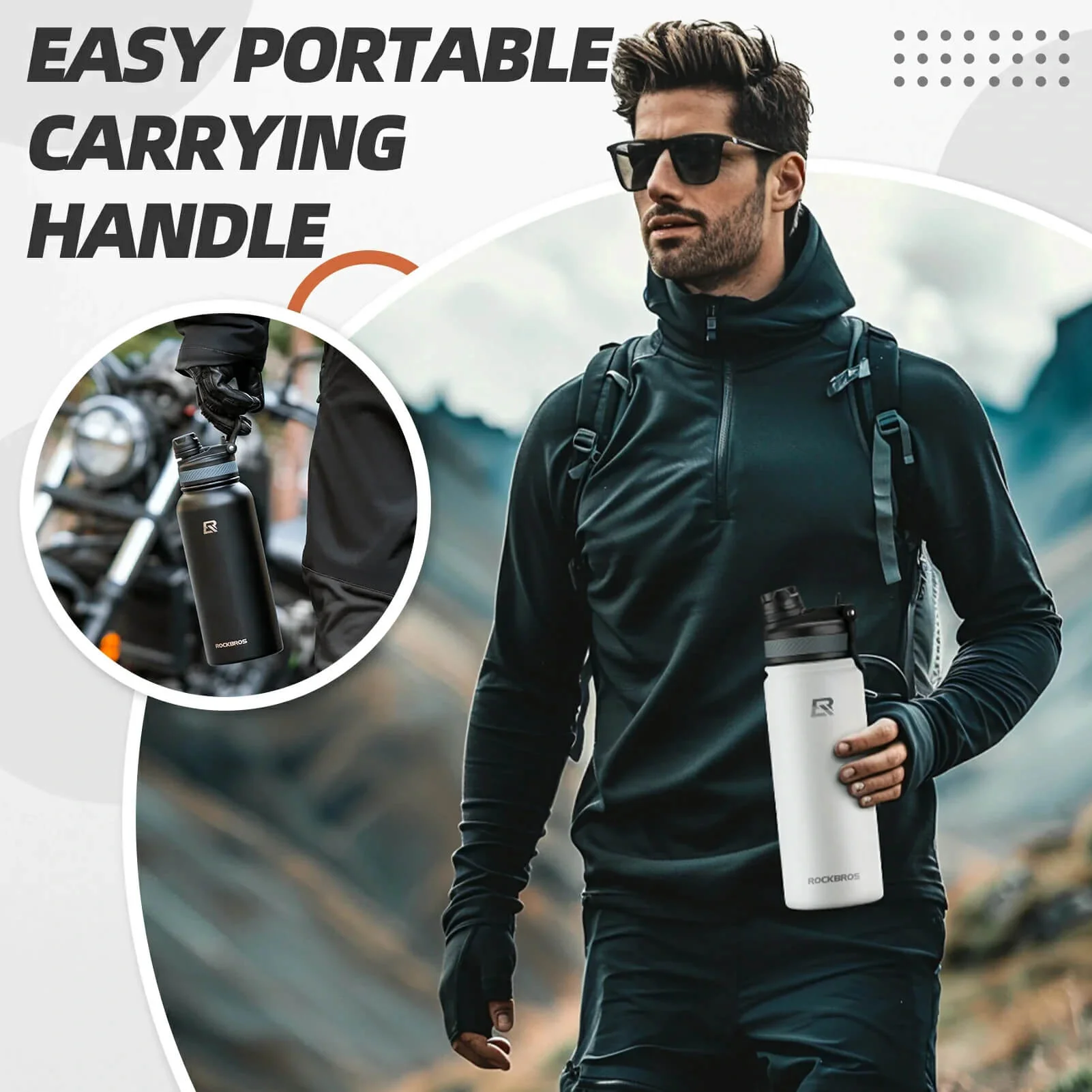 Insulated Vacuum Water Bottle 550ml/650ml - Image 23