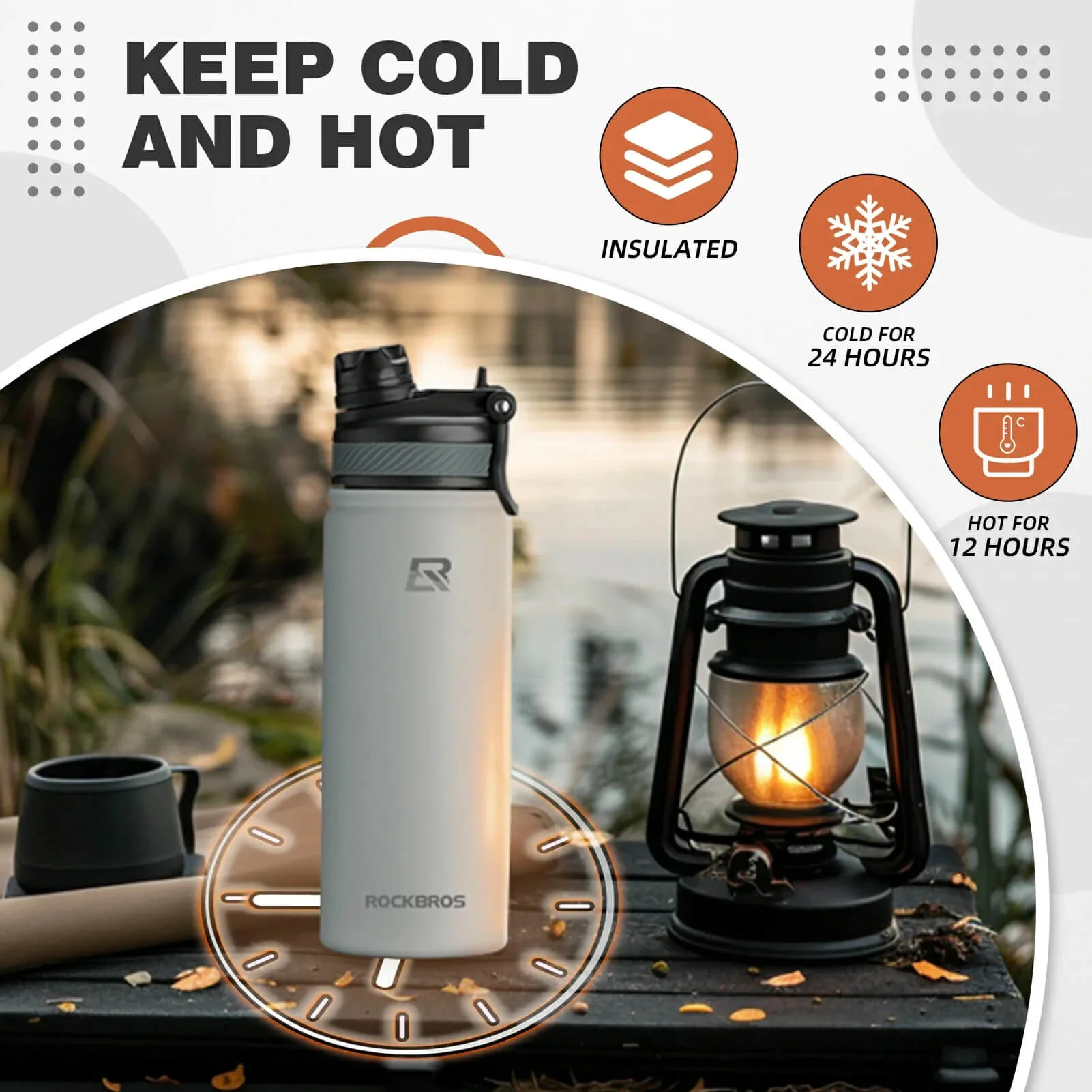 Insulated Vacuum Water Bottle 550ml/650ml - Image 26
