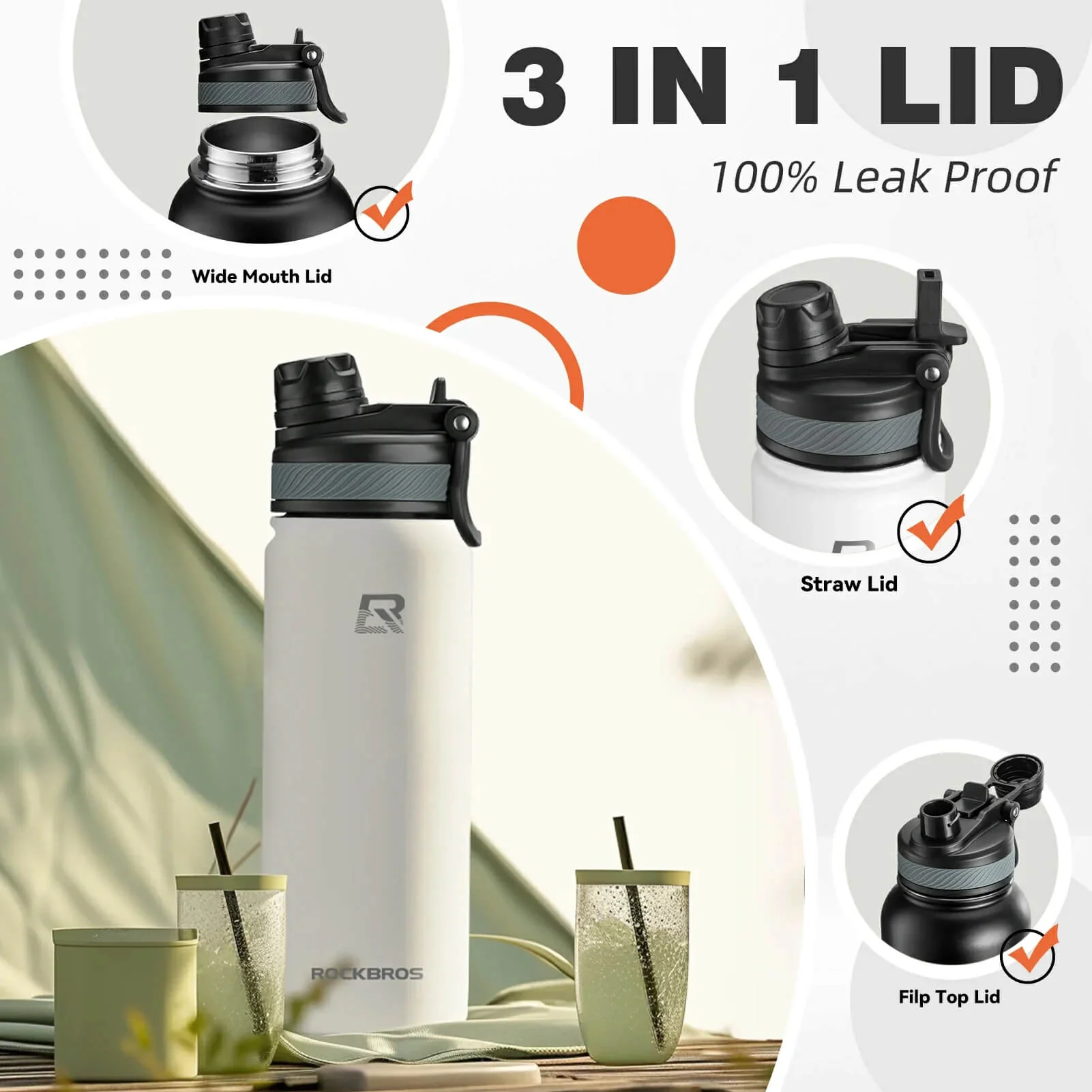 Insulated Vacuum Water Bottle 550ml/650ml - Image 27