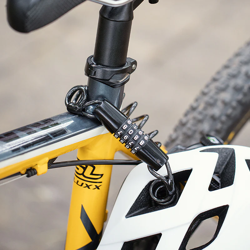 JIN Bicycle Cable Lock Bike Anti-theft Lock Mini 1.5m Bicycle Security Password - Image 3