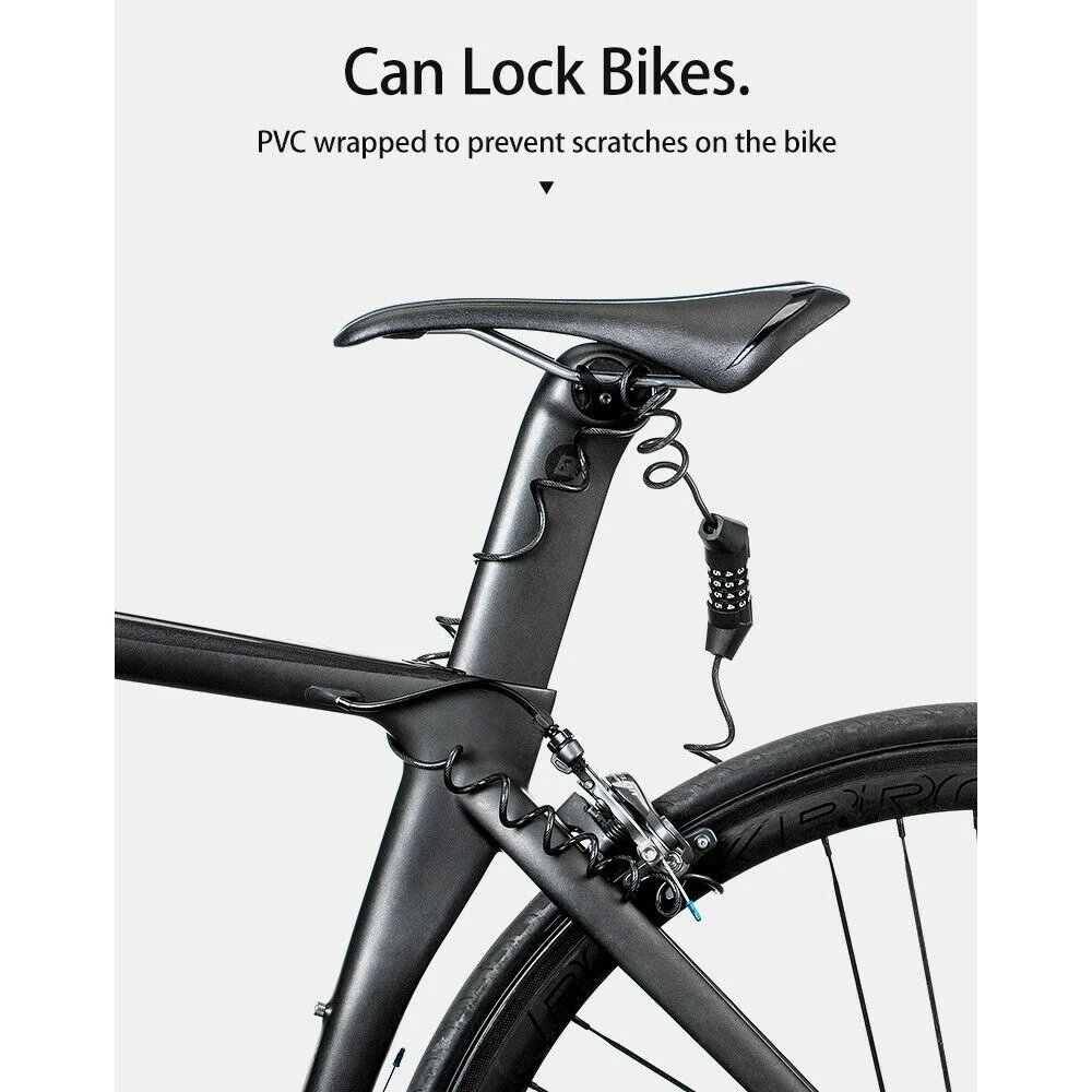 JIN Bicycle Cable Lock Bike Anti-theft Lock Mini 1.5m Bicycle Security Password - Image 8