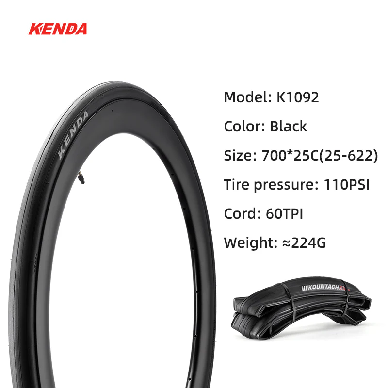 KENDA Road Bike Folding Outer Tyre Anti-Stab 700X28C/25C 60TPI Bicycle Tire - Image 13