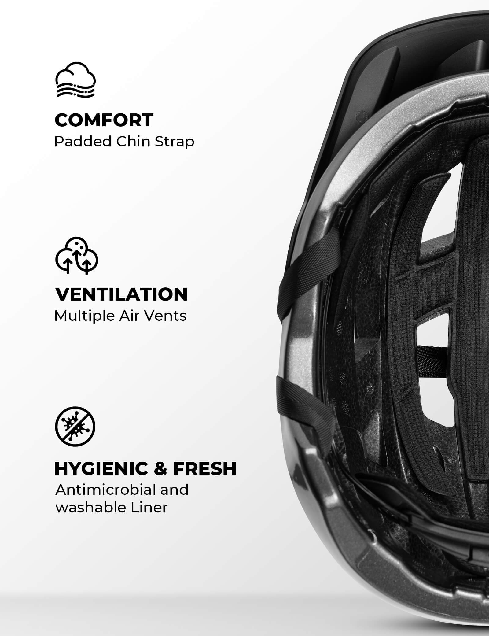 Kickstart Teen Bike Helmet All Round Protection LK-67 - Image 16