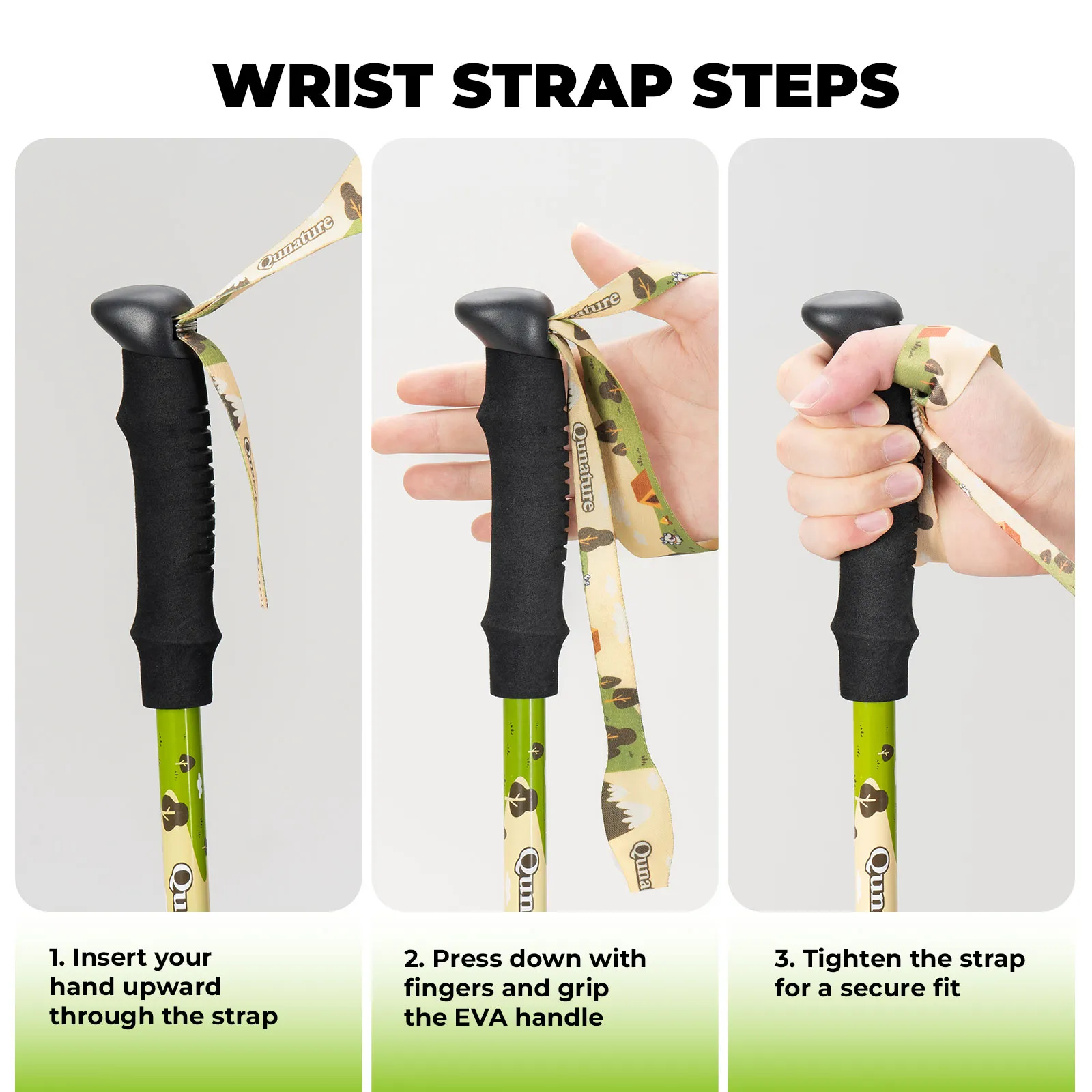 Kids Adventure Trekking Poles 51–100cm Adjustable - Image 15