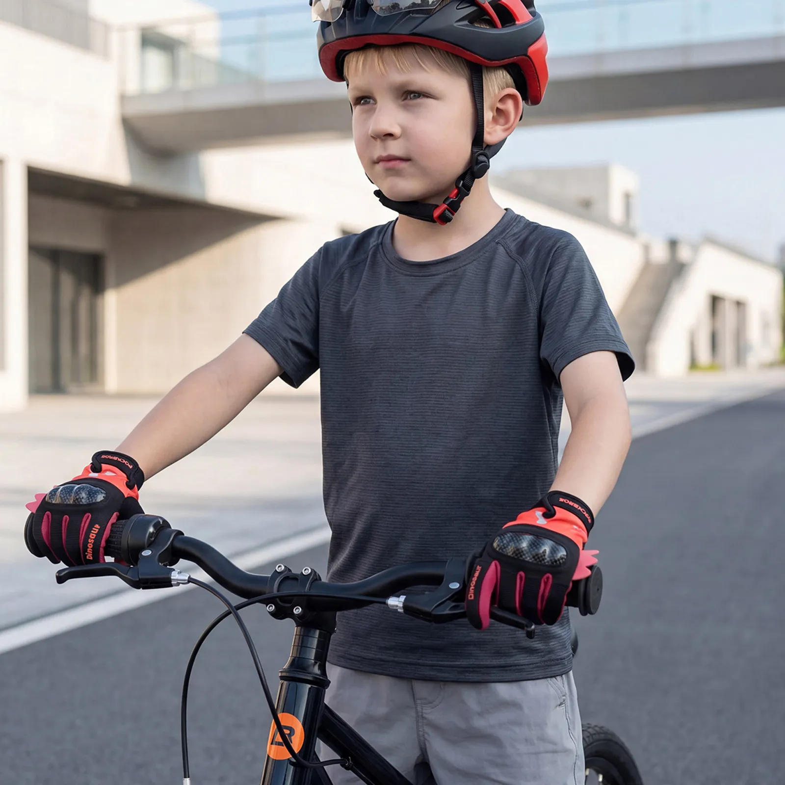 Kids Full Finger Sports Gloves with PVC Knuckle Guard - Image 12