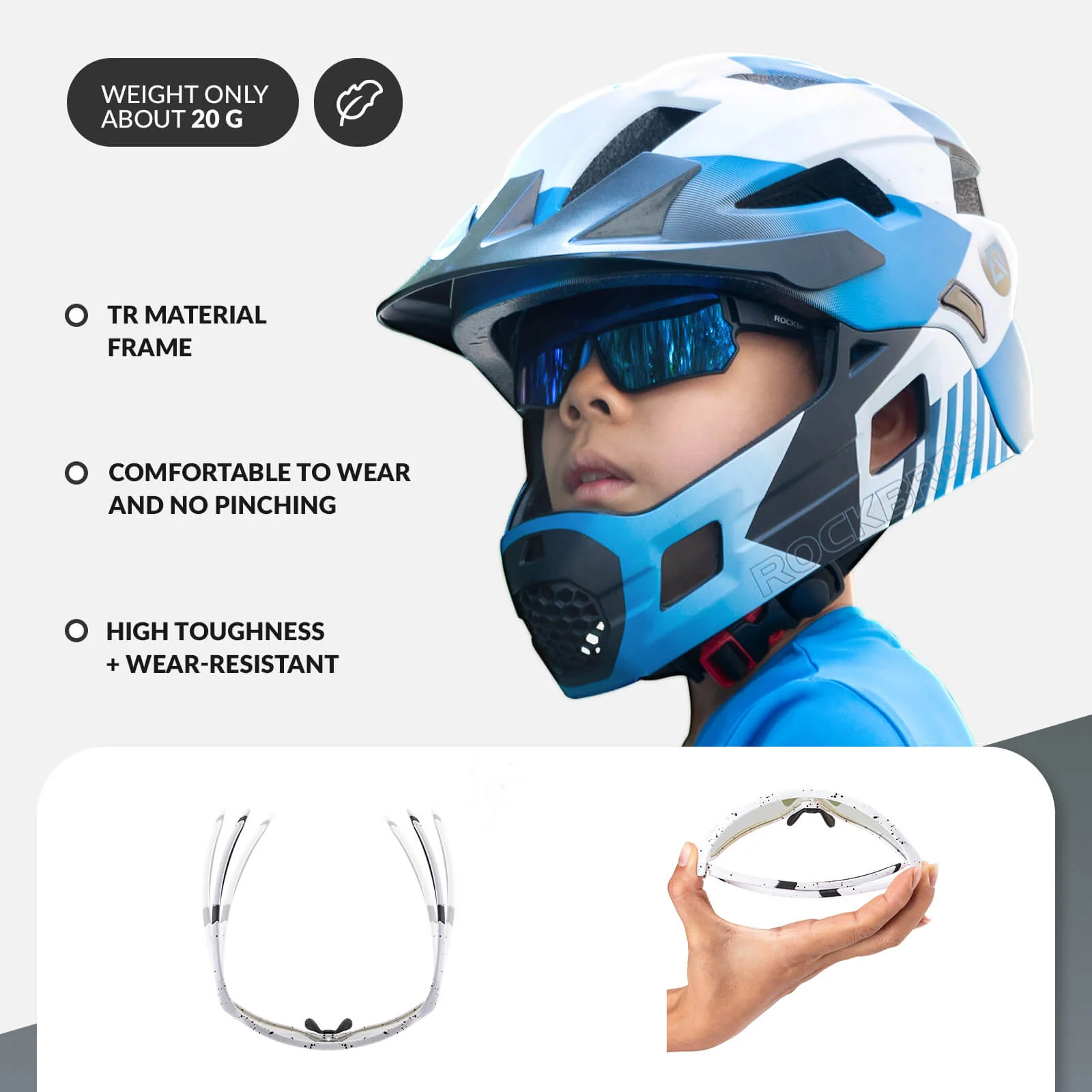 Kids Photochromic Sports Bike Sunglasses - Image 15