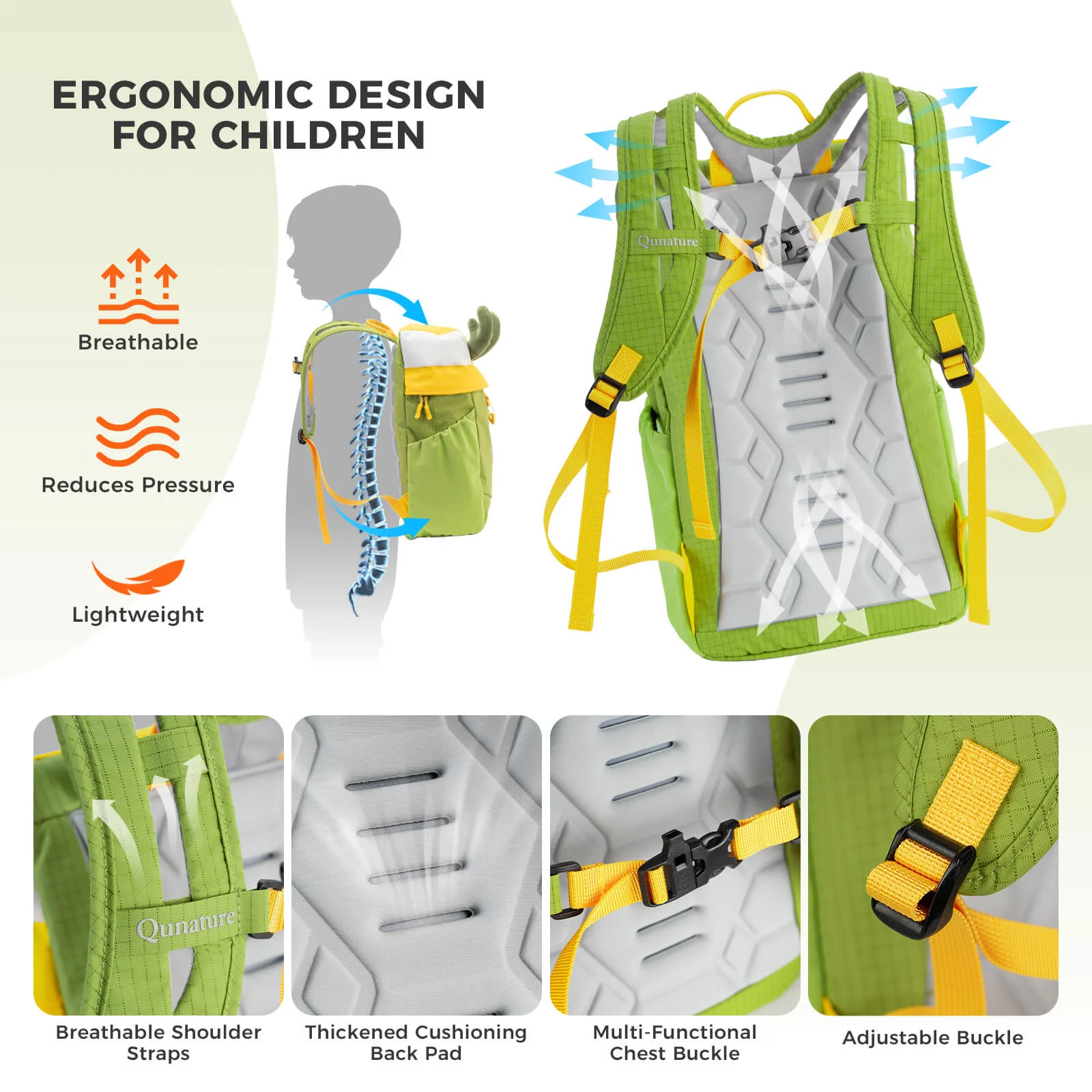 Kids Water-Repellent Hiking Backpack 8L - Image 12