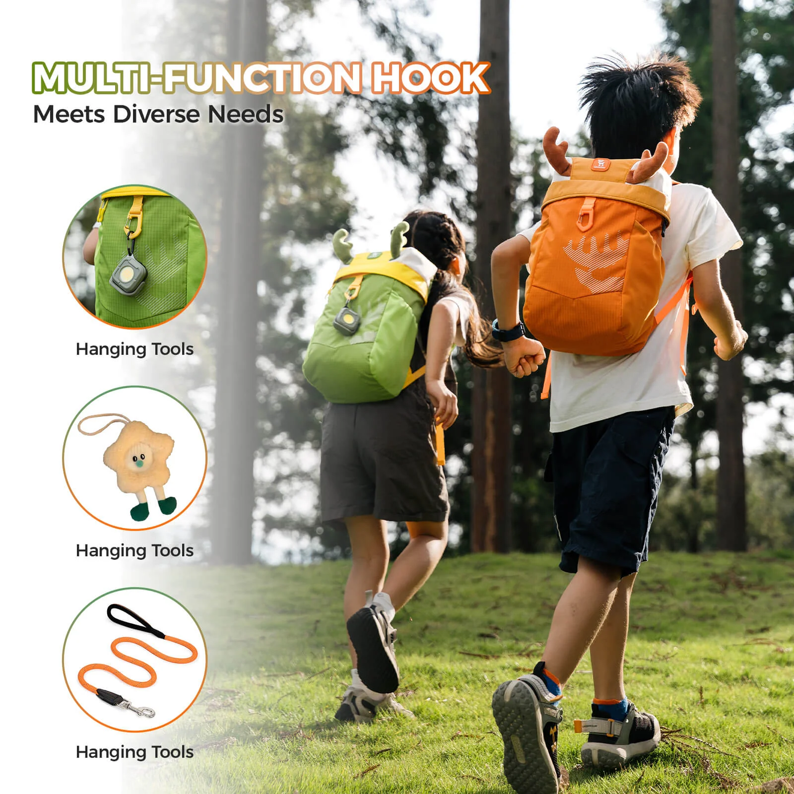 Kids Water-Repellent Hiking Backpack 8L - Image 5
