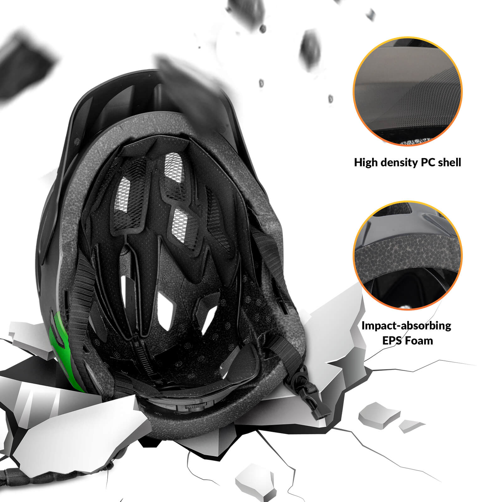 KoalaGuard Kids Bike Helmet with Adjustable Visor Rear Light Compatible TS-61 - Image 12