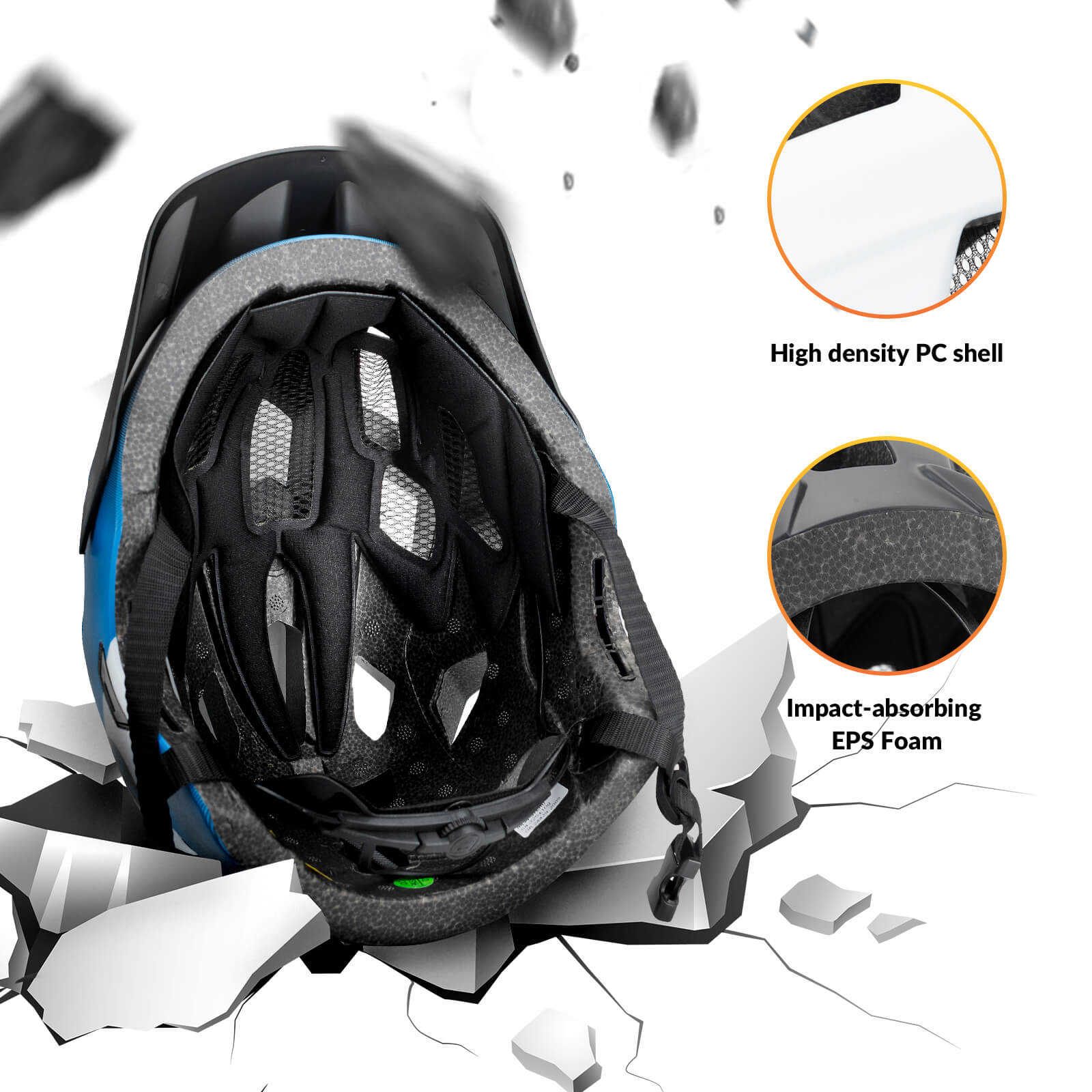 KoalaGuard Kids Bike Helmet with Adjustable Visor Rear Light Compatible TS-61 - Image 20